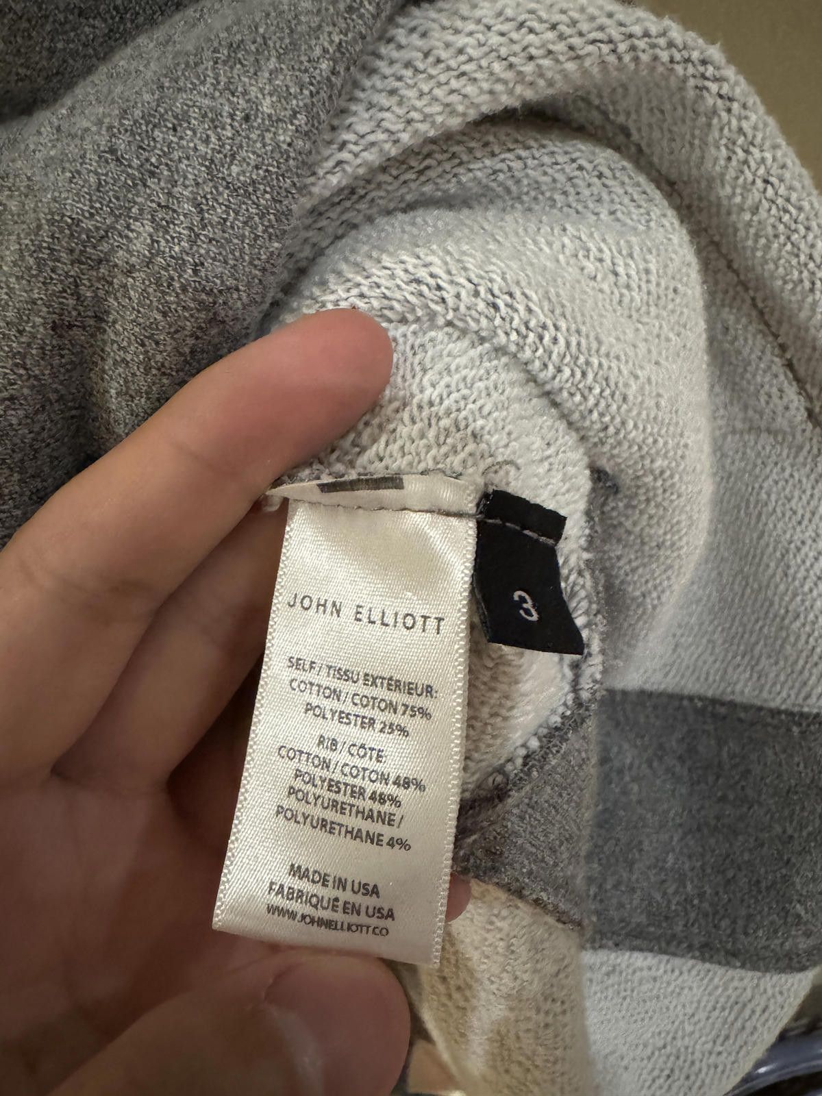 John Elliott John Elliott Gray Hoodie Size US L / EU 52-54 / 3 - 4 Thumbnail