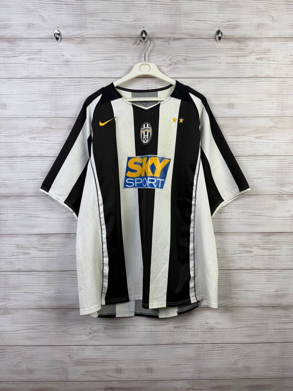 Nike 2004/05 NIKE JUVENTUS HOME SOCCER FOOTBALL JERSEY SHIRT Size US XL / EU 56 / 4 - 1 Thumbnail