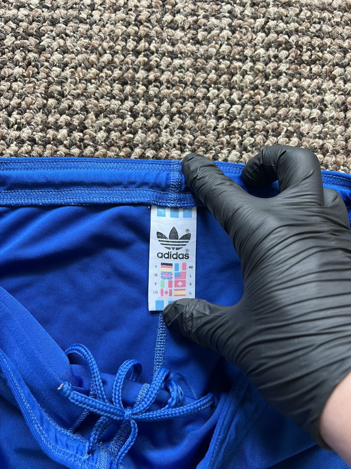 Adidas Adidas Leggings Blue Vintage Size L Rare 90s Size US 34 / EU 50 - 5 Thumbnail