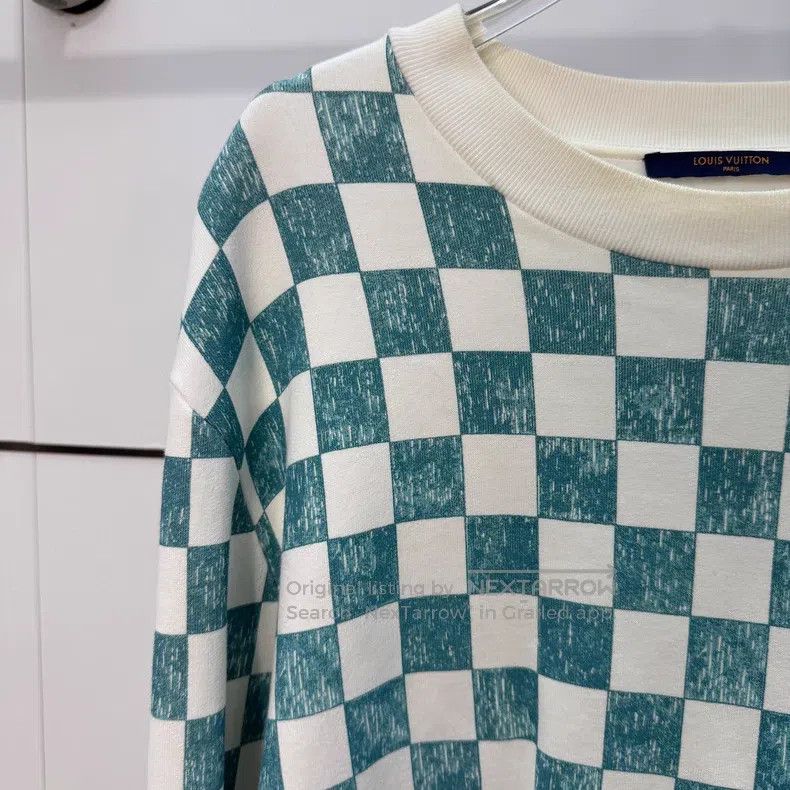 Louis Vuitton Louis Vuitton Checker Logo Casual Sweatshirt Size US XXL / EU 58 / 5 - 3 Thumbnail
