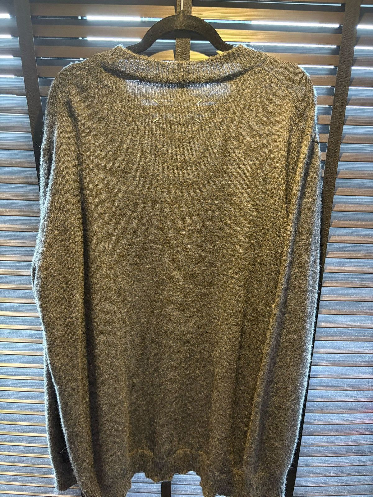 Maison Margiela Grey Wool Sweater Size US XL / EU 56 / 4 - 2 Thumbnail