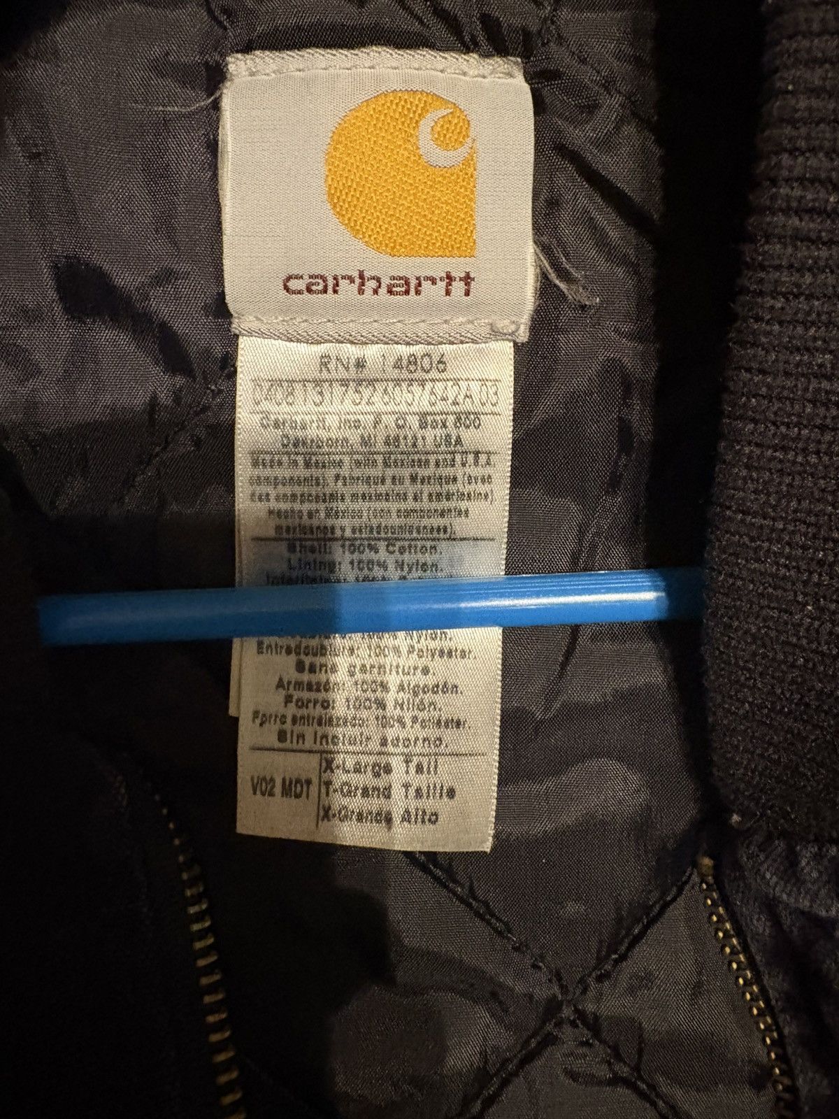 Carhartt Vintage Carhartt navy blue Vest Size US XL / EU 56 / 4 - 4 Thumbnail