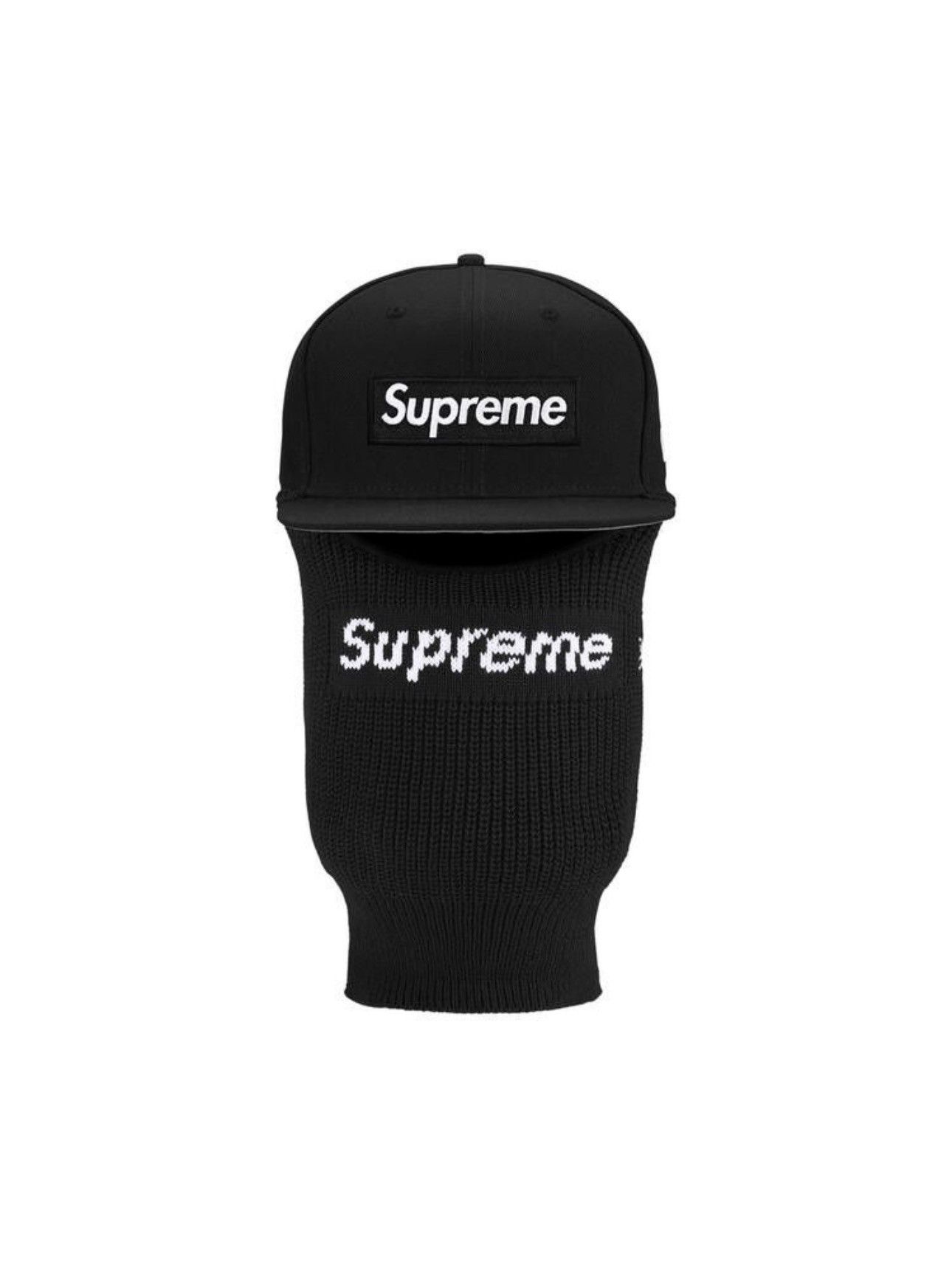 New Era × Supreme Supreme New Era Repeat Balaclava Black | Grailed