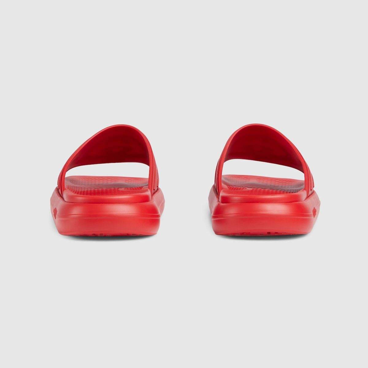 Gucci o1s1wg110125 Interlocking G Slides Sandals in Red Size US 5.5 / EU 38 - 4 Thumbnail