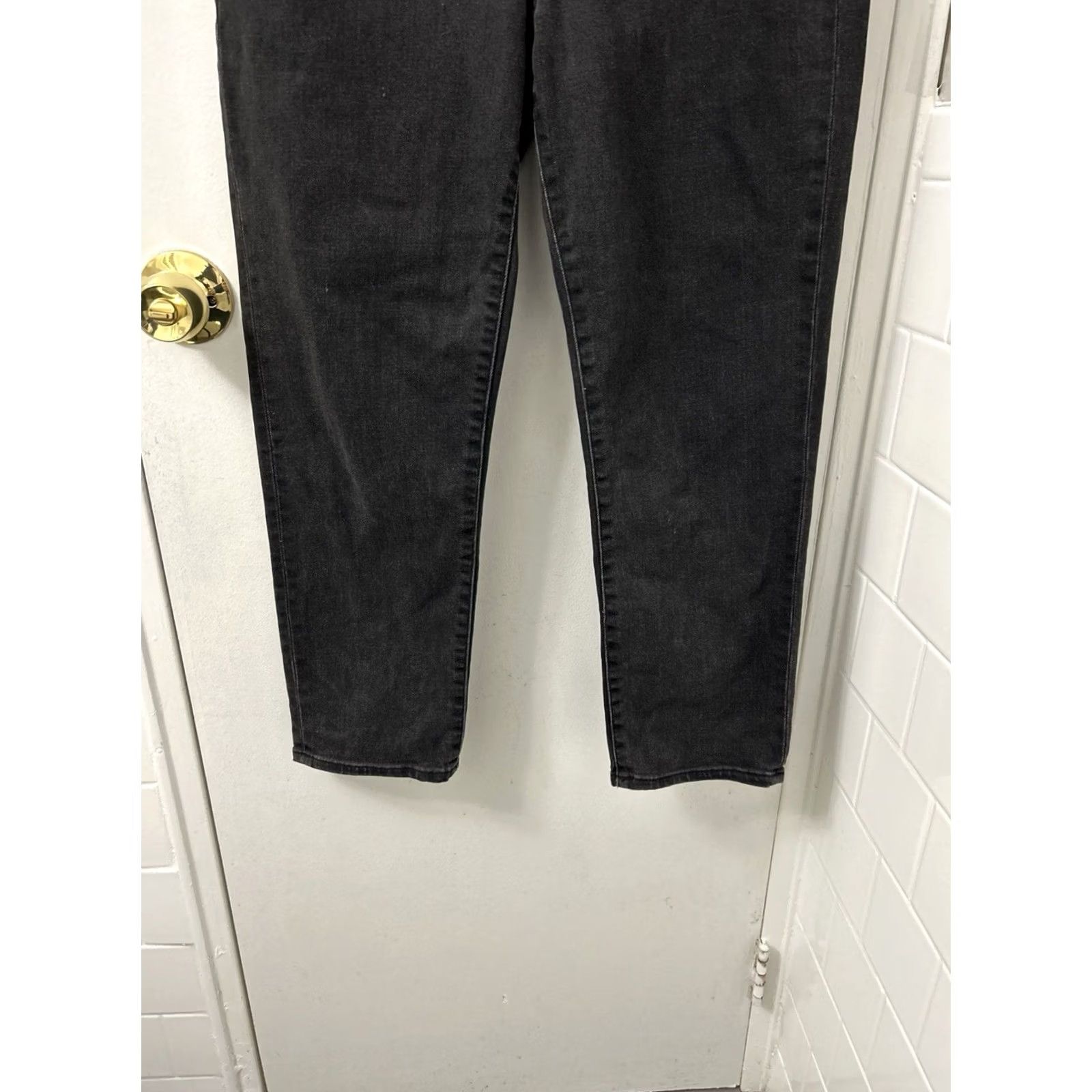 Madewell Madewell Classic Straight Jeans Womens 28x25 Black High Rise Stretch Denim Size 28" / US 6 / IT 42 - 3 Thumbnail