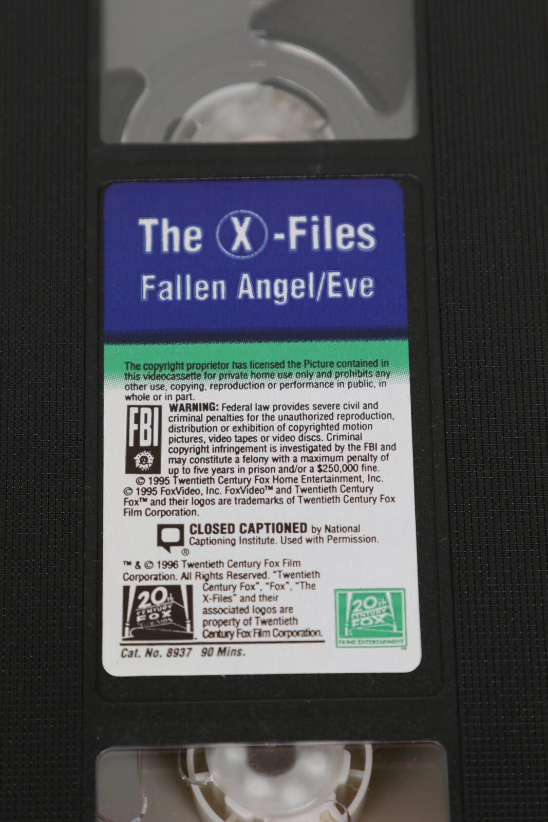 Other 96' 20th Century Fox The X Files VHS Tape Size ONE SIZE - 7 Thumbnail