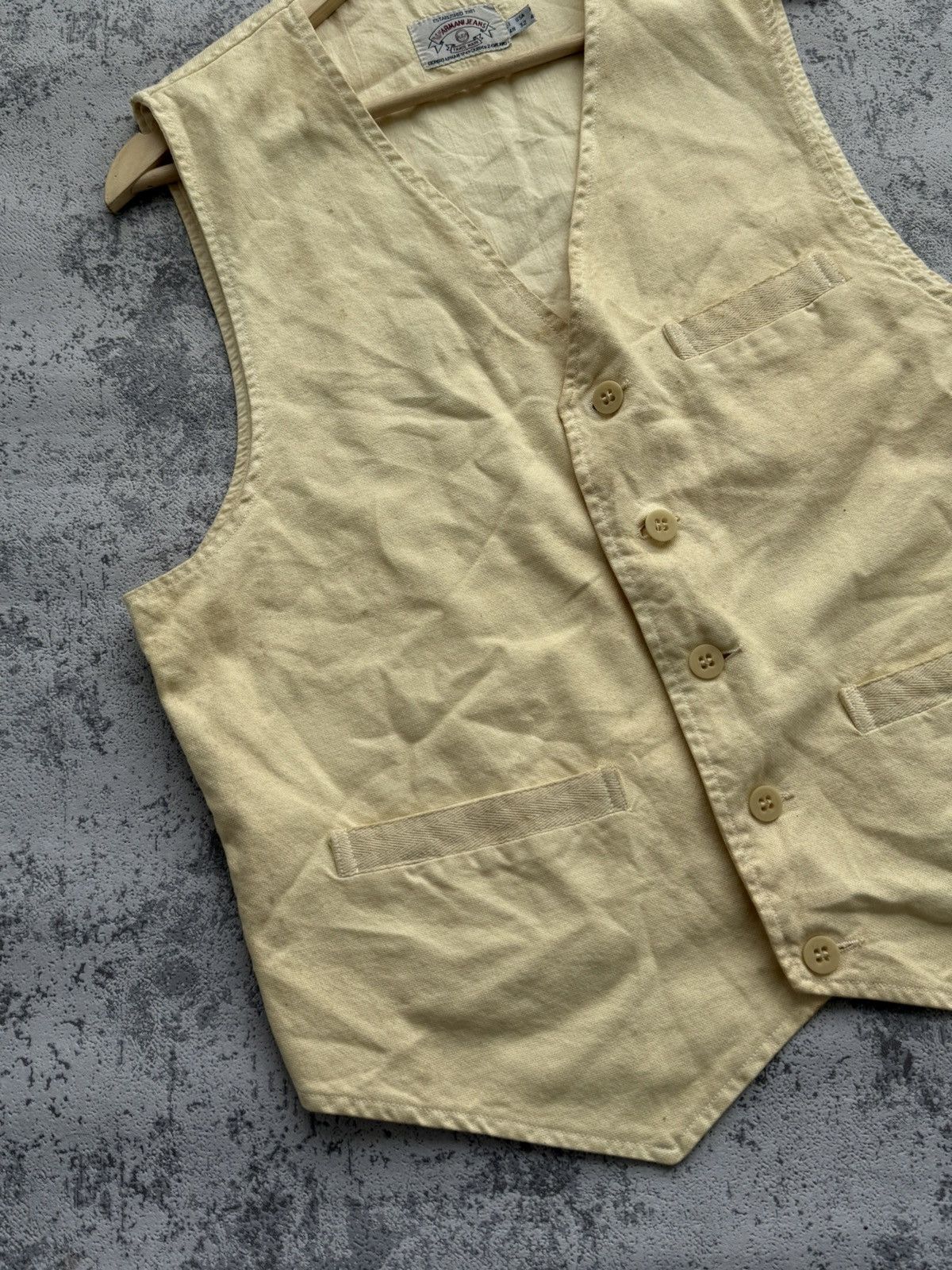 Armani × Giorgio Armani Archive Giorgio Armani Fade Vintage 80s Vest Size US M / EU 48-50 / 2 - 3 Thumbnail