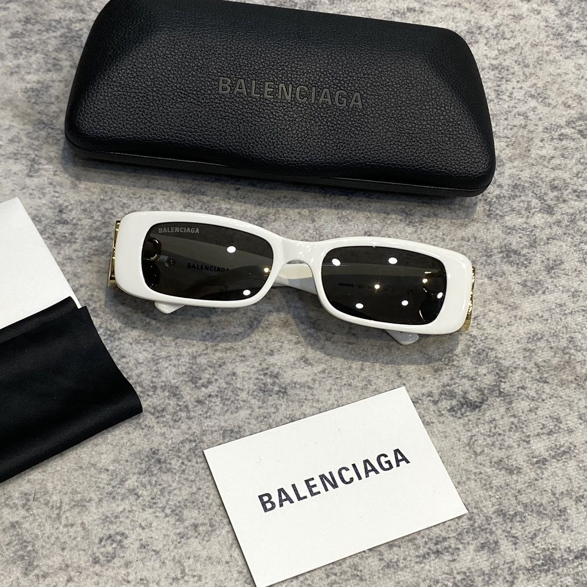 Balenciaga BALENCIAGA BB0096S 011 Dynasty Sunglasses WHITE Size ONE SIZE - 3 Thumbnail