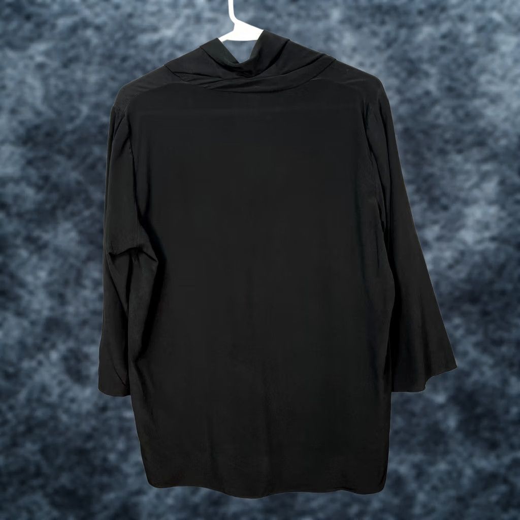 Cos COS Black Silk Cowl Neck Top 3/4 Sleeve Blouse Women 10 VINTAGE/Adult Womens 10 Mens? Size L / US 10 / IT 46 - 1 Thumbnail