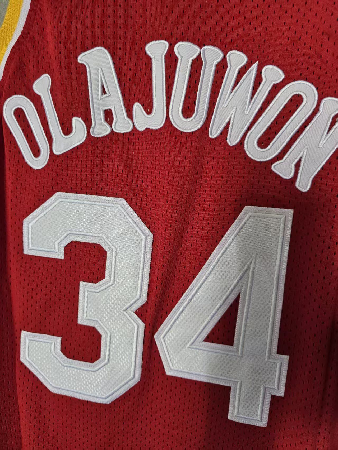 NBA Hakeem Olajuwon Houston Rockets 34 Double Stitched Size US XL / EU 56 / 4 - 6 Thumbnail