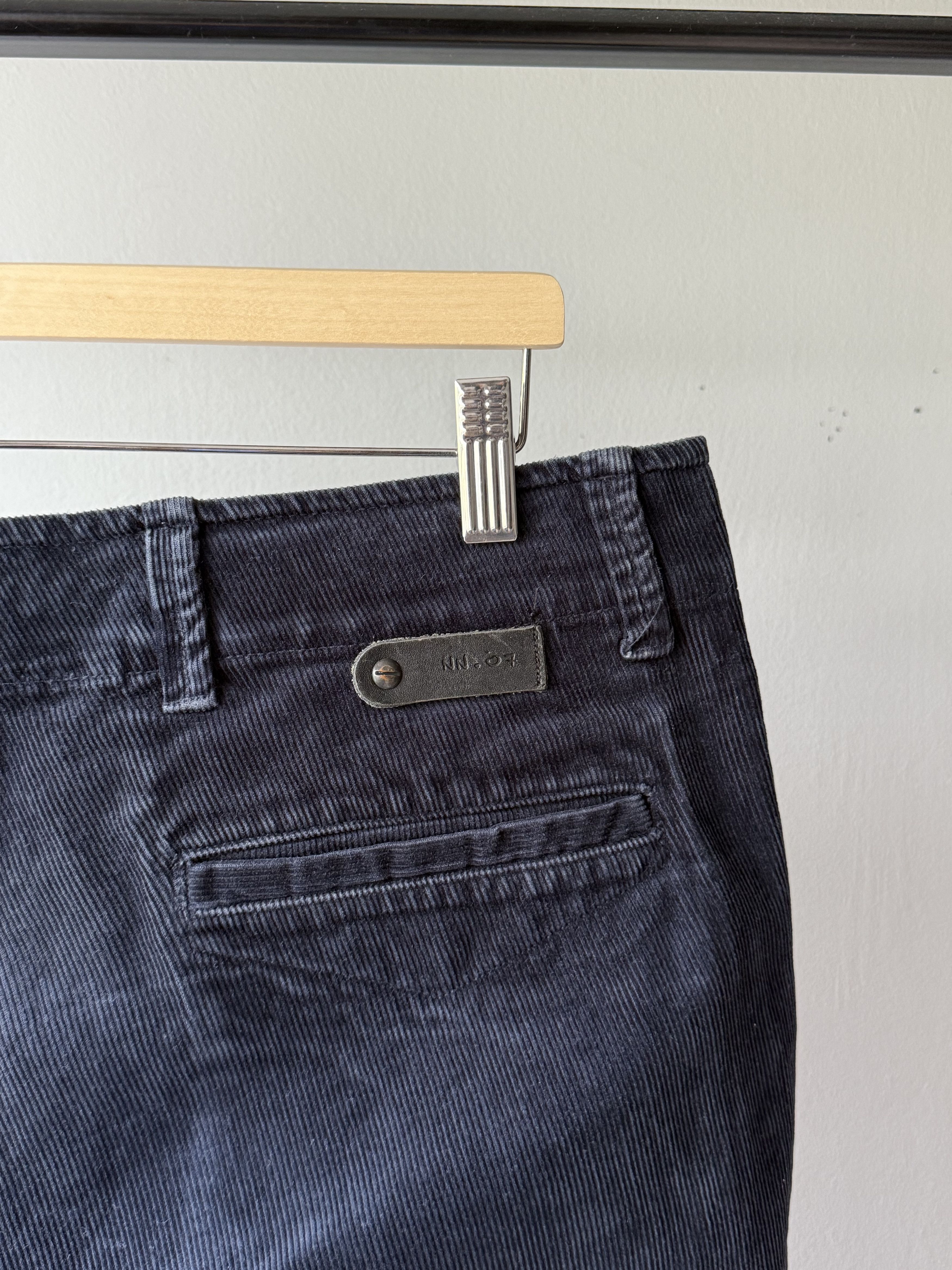 NN07 NN07 No Nationality Simon Navy Corduroy Men's Trousers Pants Size US 33 - 6 Thumbnail