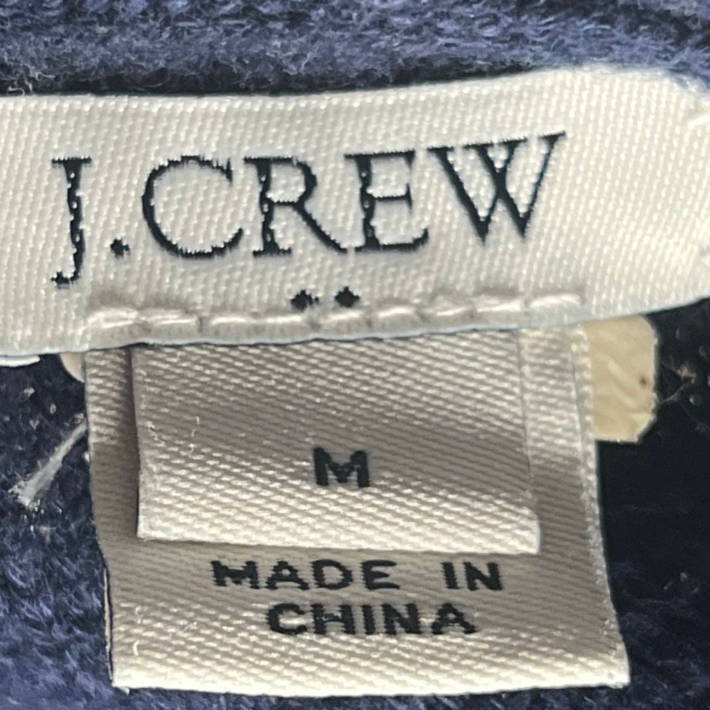 J.Crew J. Crew Navy Cardigan Open Front Sweater, Layered Ruffle Sleeves Women’s Medium Size M / US 6-8 / IT 42-44 - 9 Thumbnail