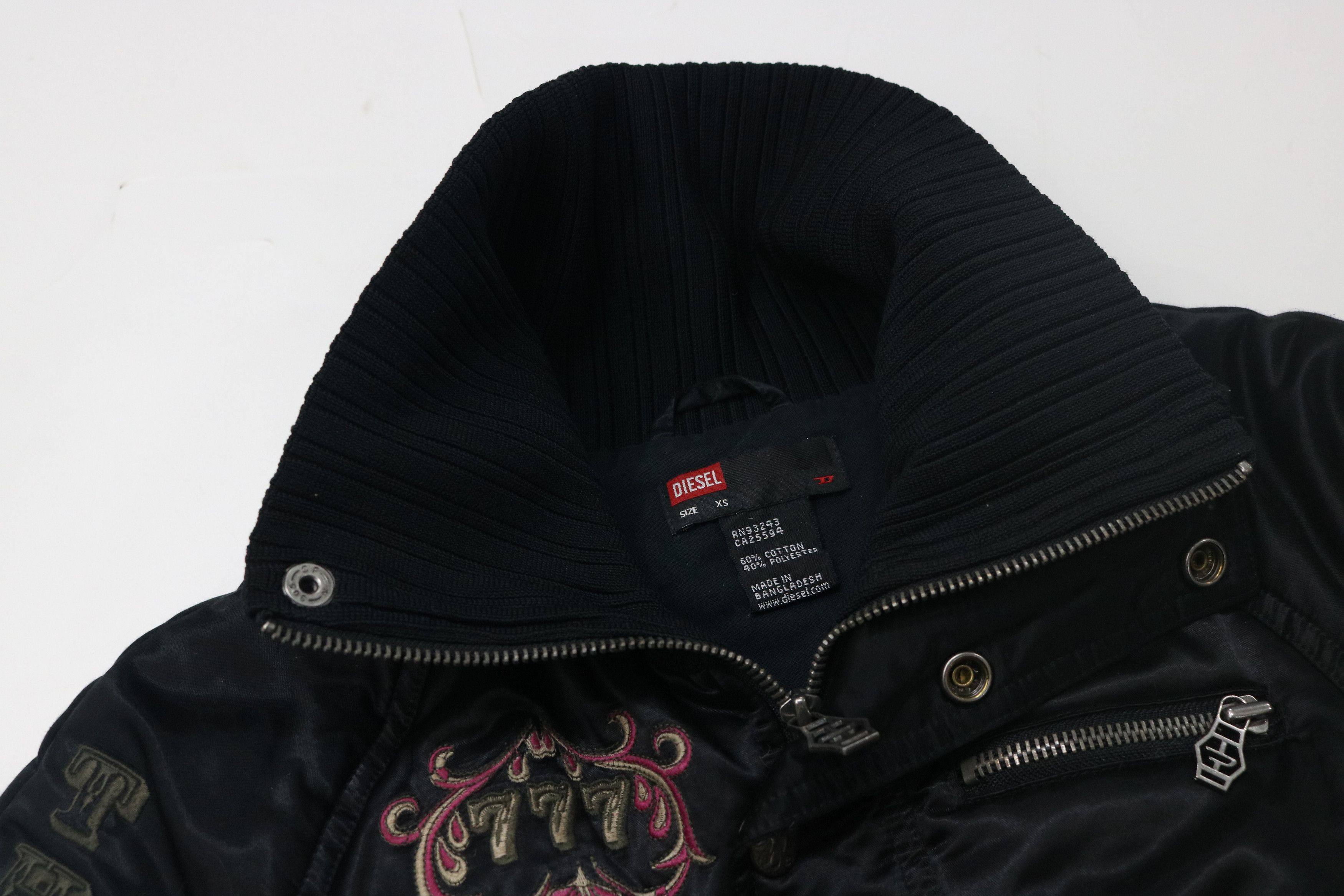 Diesel DIESEL Joker Embroidered Cropped Jacket Size XS / US 0-2 / IT 36-38 - 12 Thumbnail