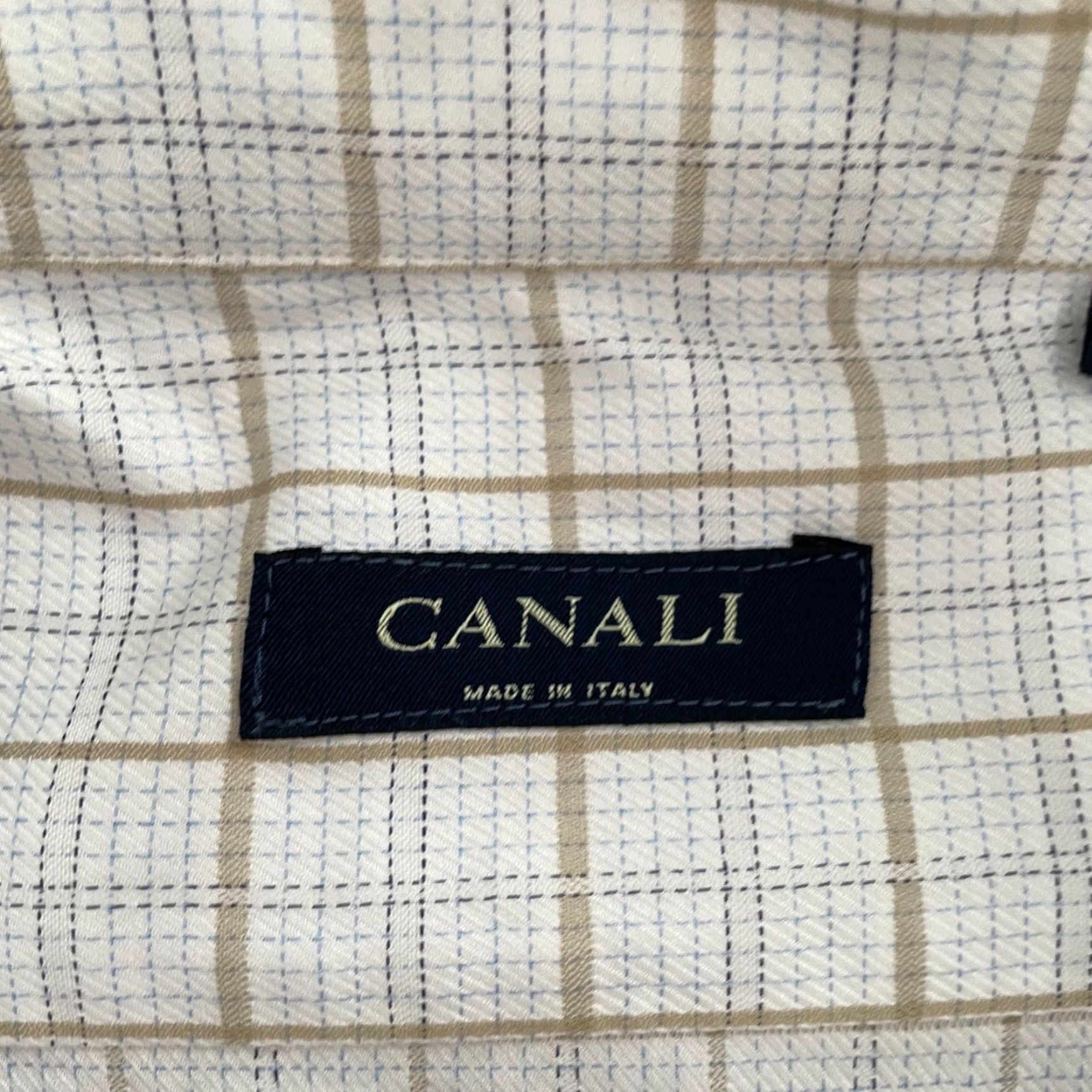 Canali VINTAGE Canali Shirt Dress Shirt Adult XL Long Sleeve Button Up Italy Men Check Cotton Multi 2000s Size US XL / EU 56 / 4 - 5 Thumbnail