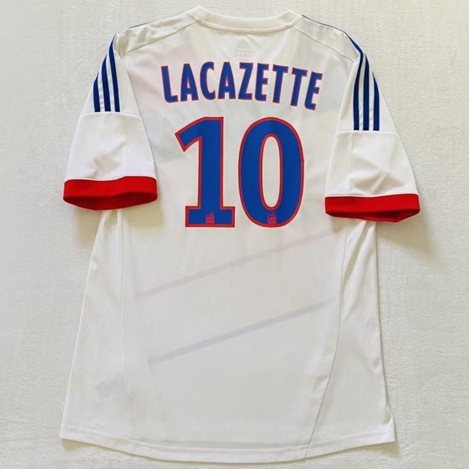 Adidas Lyon Lacazette 2012 13 home Ligue 1 jersey Size US L / EU 52-54 / 3 - 1 Thumbnail