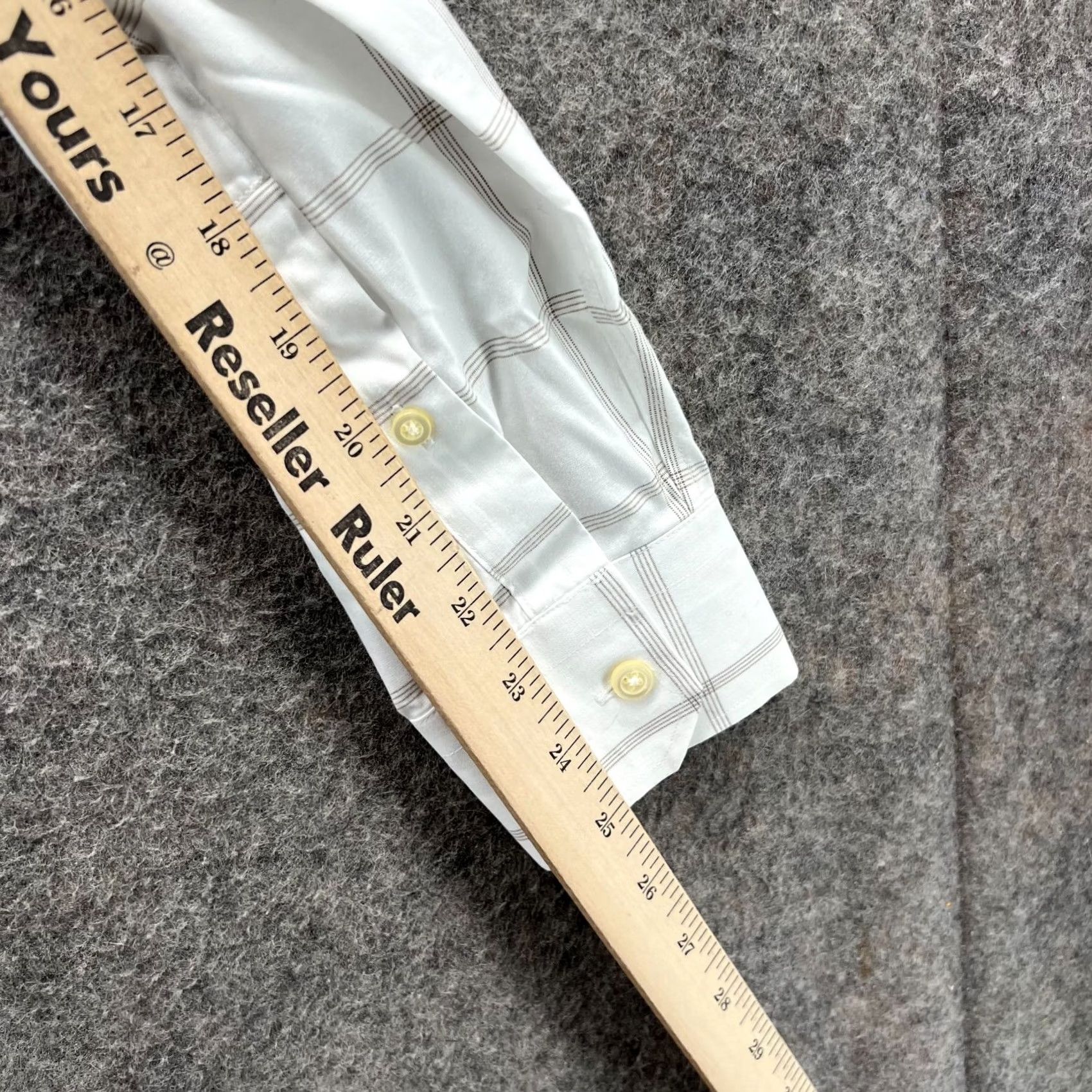 Banana Republic Banana Republic Shirt Men Medium White Glen Check Button Down Stretch Camden Size US M / EU 48-50 / 2 - 4 Thumbnail