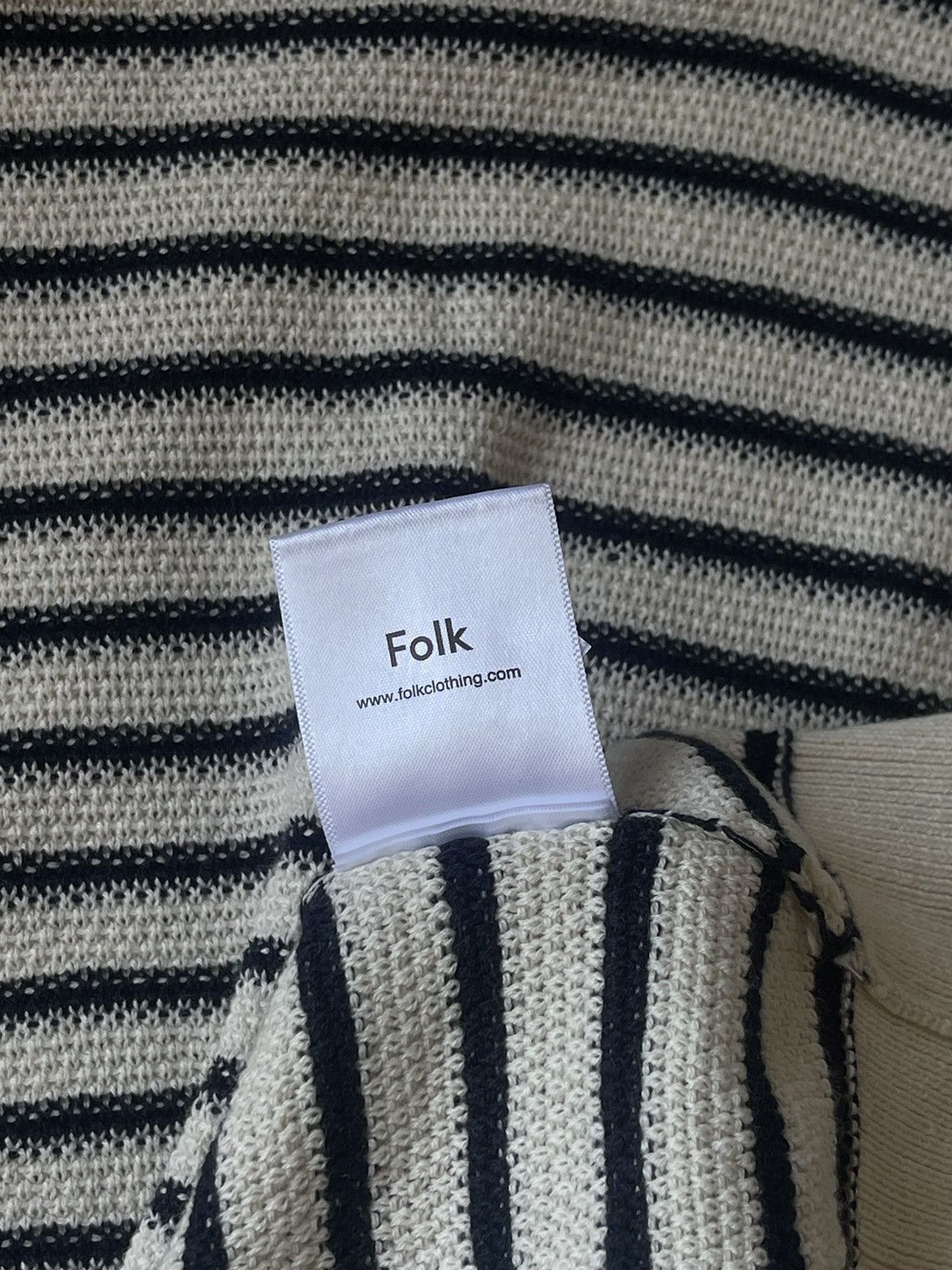 Designer Folk Striped sopranos Italian style polo tee Size US L / EU 52-54 / 3 - 12 Thumbnail