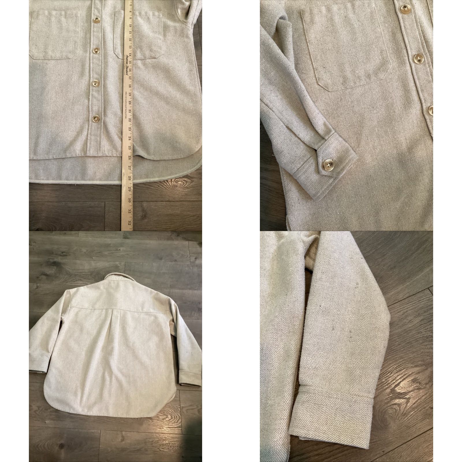 Vintage Neuflora Linen Button-Up Shirt Beige Short Sleeve Relaxed Fit Women Small Size S / US 4 / IT 40 - 8 Thumbnail