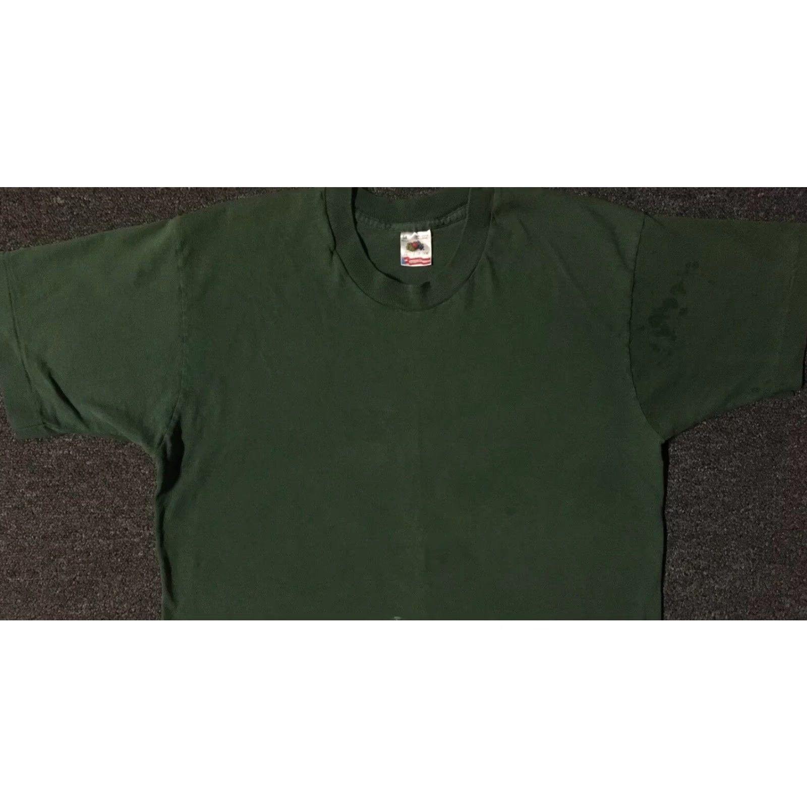 Fruit Of The Loom Vtg 90s Fruit Of The Loom Faded Distress Shirt M USA Single Stitch Grunge Punk Surf Skate 80s Shirt Mens M Green USA 90s Grunge Punk Surf Skate Size US M / EU 48-50 / 2 - 7 Thumbnail