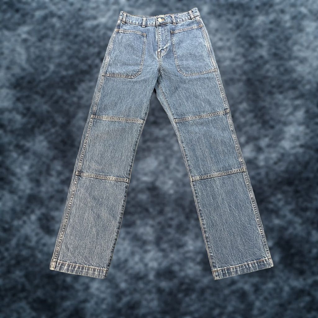 Madewell Madewell Jeans Women’s Sz 27x30 Denim 90s Straight Utility Double Knee Panels Vintage No (High Rise) Regular Fit Size 27" / US 4 / IT 40 - 1 Thumbnail