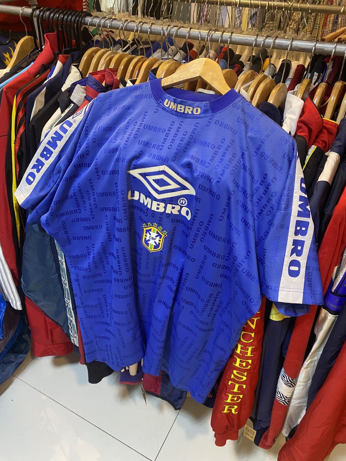 Umbro Vintage 90s Umbro Brazil Football National Team Training Kit Size US XL / EU 56 / 4 - 1 Thumbnail