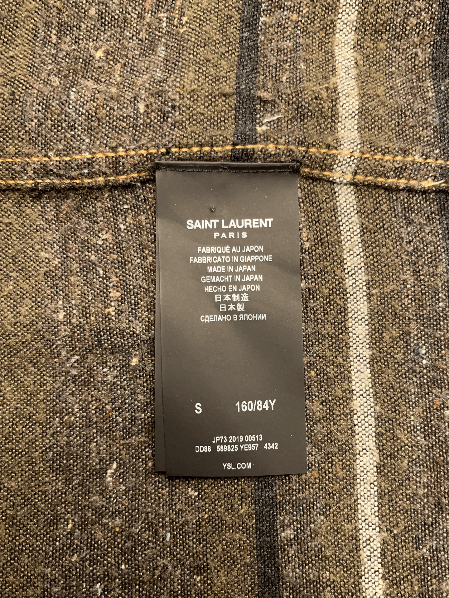 Saint Laurent Paris Saint Laurent distressed-effect faded denim jacket Size S / US 4 / IT 40 - 5 Thumbnail