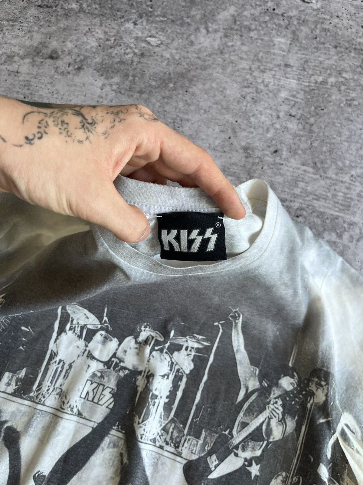 KISS Band Tees × KISS × Vintage vintage rock band overprinted tee Size US M / EU 48-50 / 2 - 4 Thumbnail