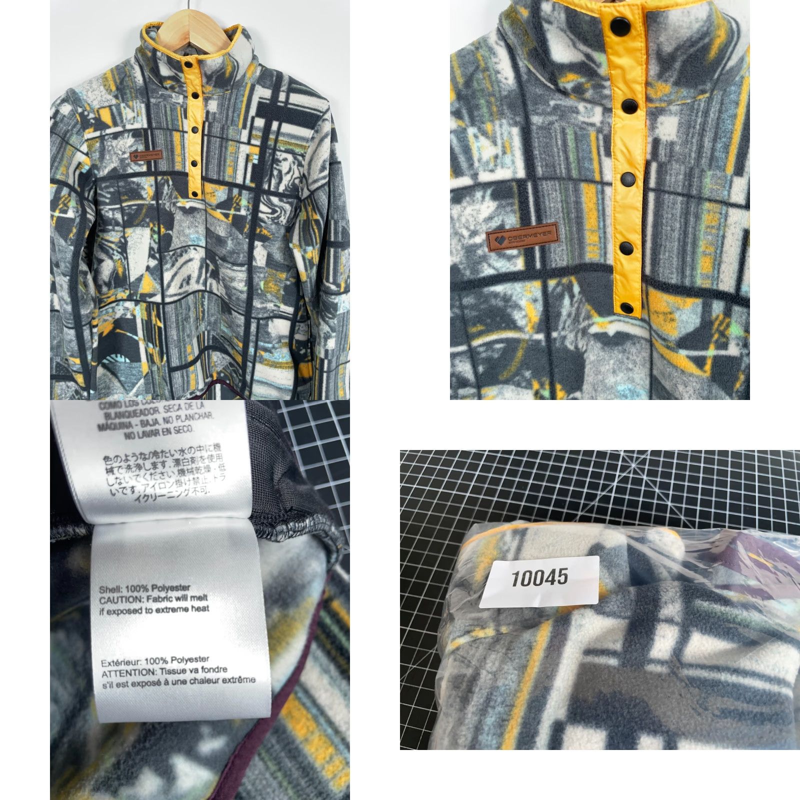 Obermeyer VINTAGE Obermeyer Boulder Snap T Fleece Pullover Women's Medium AOP Heritage Collection Size M / US 6-8 / IT 42-44 - 9 Thumbnail