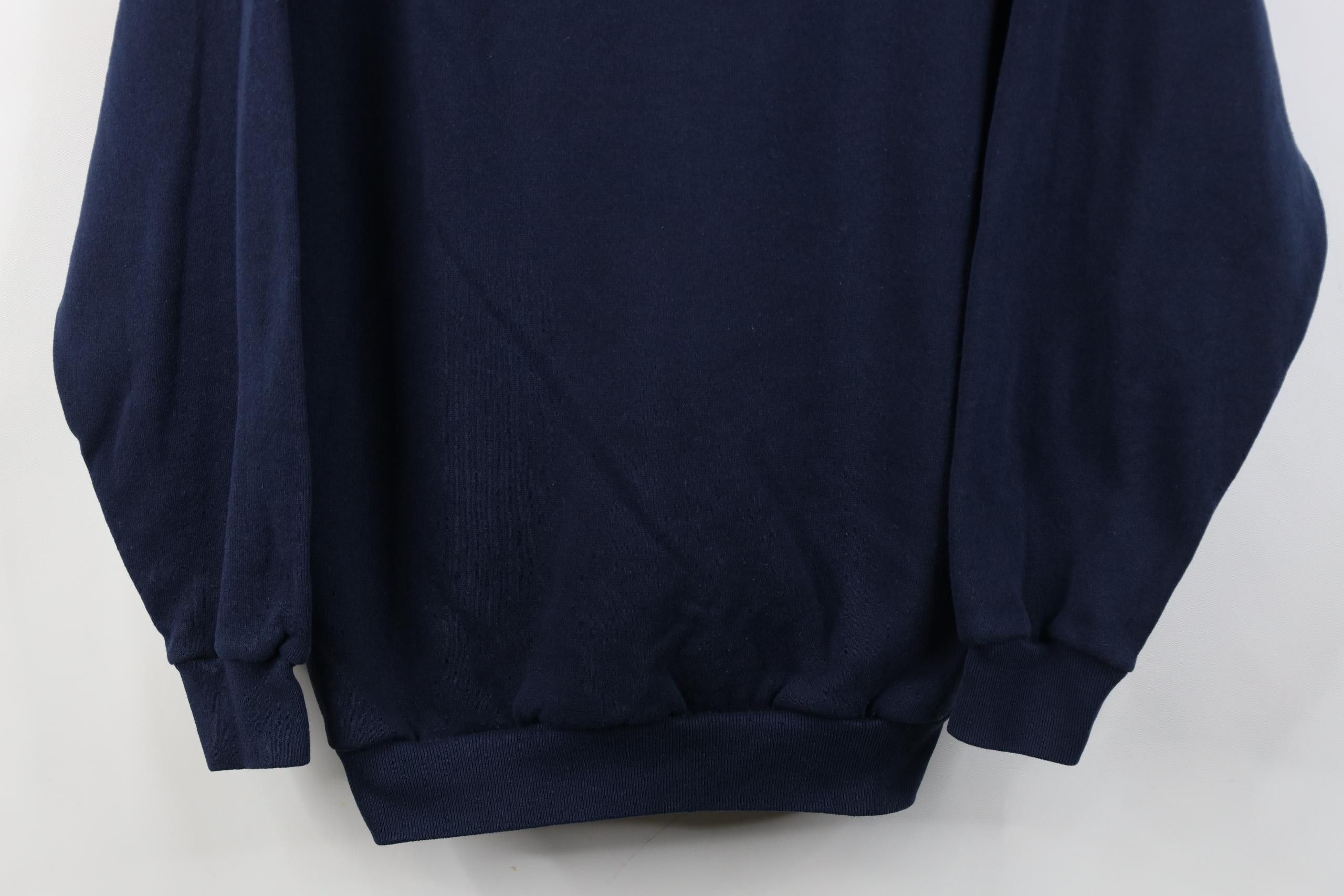 Vintage Vintage 90s Streetwear Raglan Crewneck Sweatshirt Blue USA Size XL / US 12-14 / IT 48-50 - 3 Thumbnail
