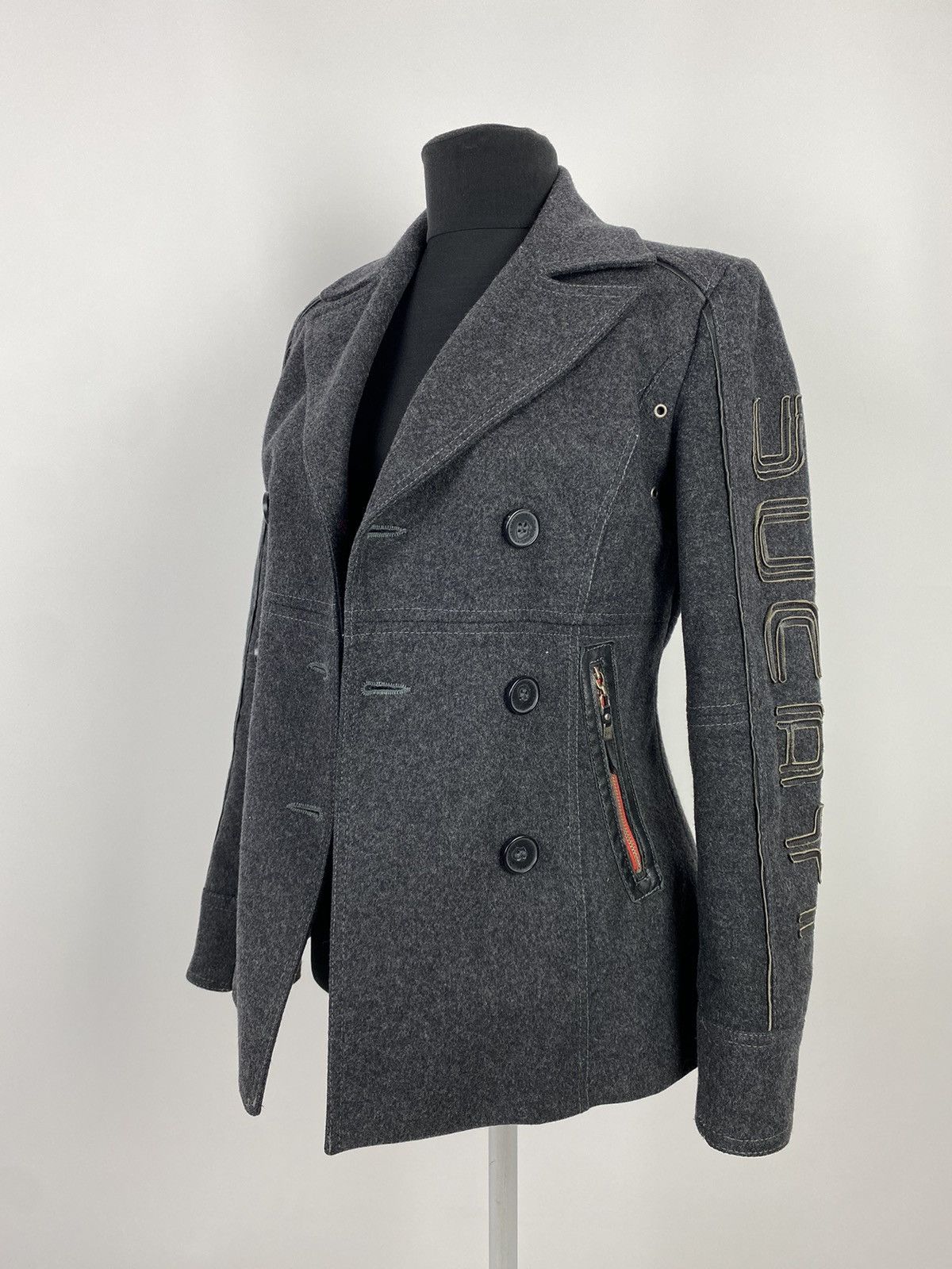 Costume National Y2K Vintage C’N’C for Ducati Double Breasted Wool Rider Coat Size S / US 4 / IT 40 - 1 Thumbnail