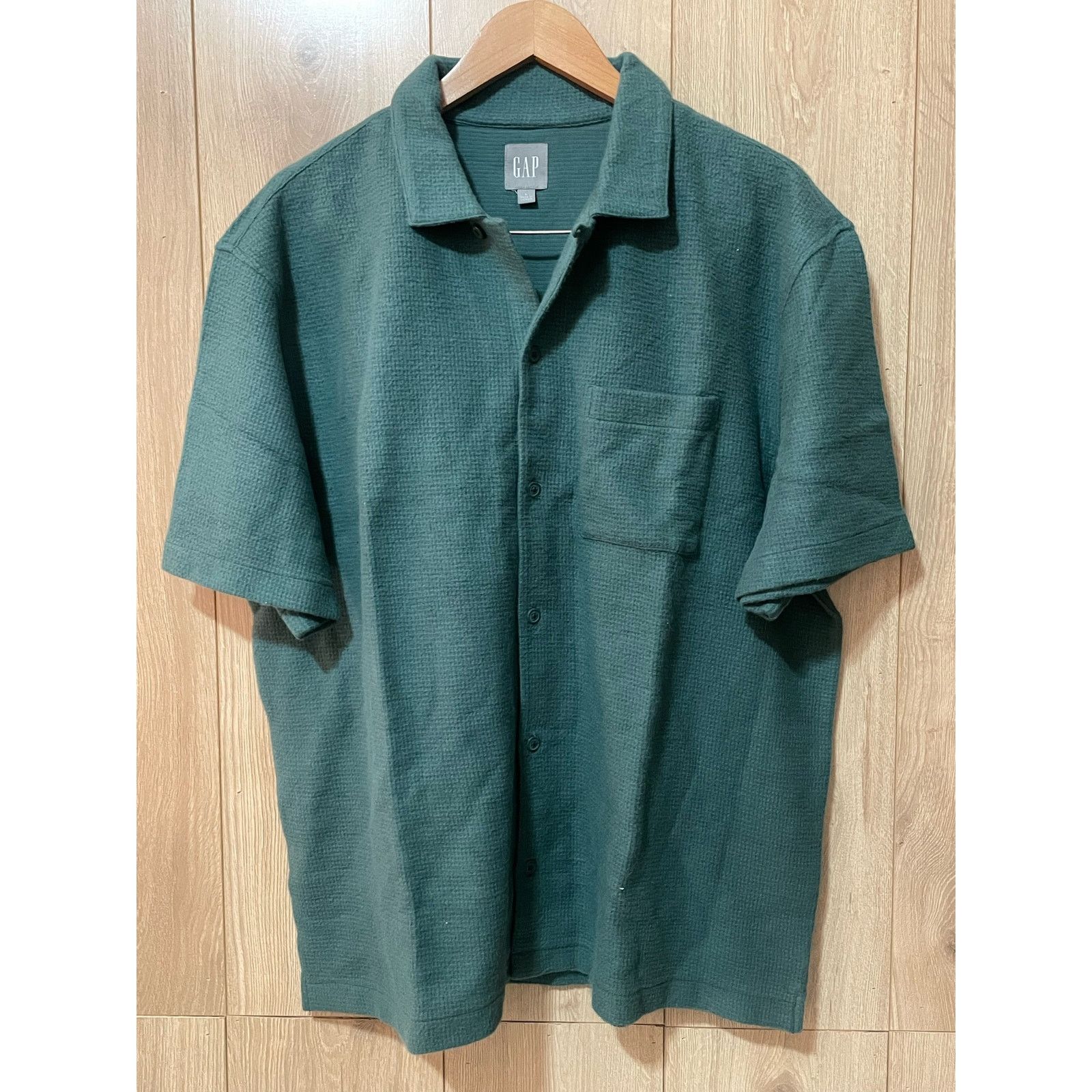 Gap Gap Men - Waffle Shirt / size L / Green / NWOT Size US L / EU 52-54 / 3 - 2 Thumbnail