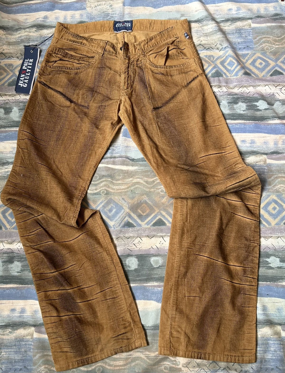 Jean Paul Gaultier × Vintage NWT Jean Paul Gaultier Brown Corduroy Women’s Pants Size 32" / US 10 / IT 46 - 1 Thumbnail