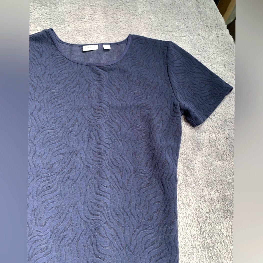 Vintage Babaton Bodysuit One Piece Navy Blue Textured M Women Medium Size M / US 6-8 / IT 42-44 - 4 Thumbnail