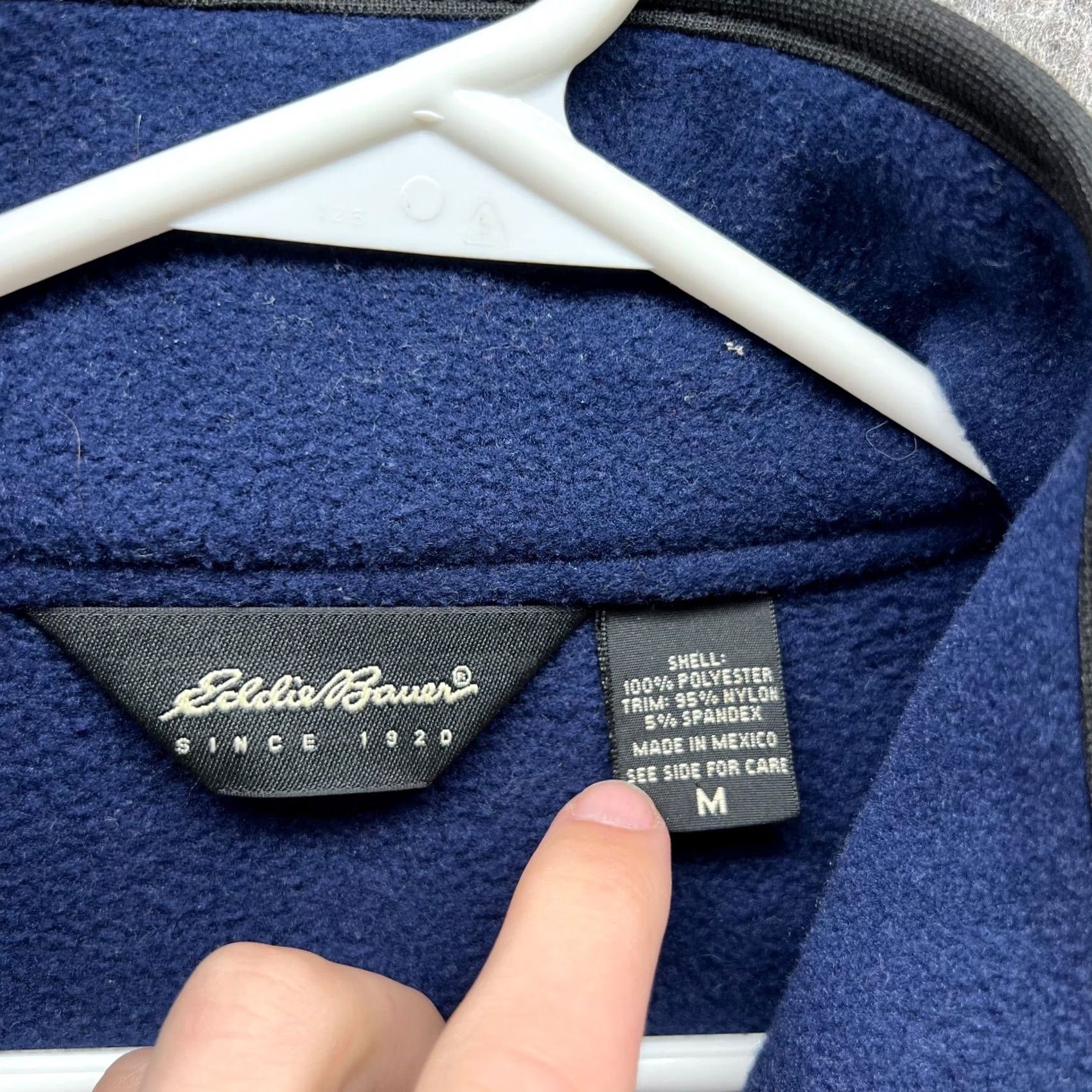 Eddie Bauer VINTAGE Eddie Bauer Jacket Mens M Blue Full Zip Sherpa Fleece Polartec Parka Winter Regular Mens Size US M / EU 48-50 / 2 - 7 Thumbnail