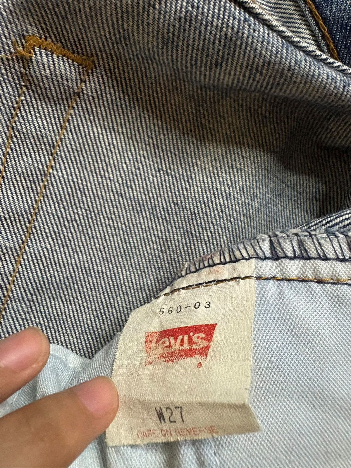 LVC × Levi's × Levi's Vintage Clothing Vintage 90s Levis 560 Faded Wash Distressed Loose Jeans Size US 29 - 10 Thumbnail