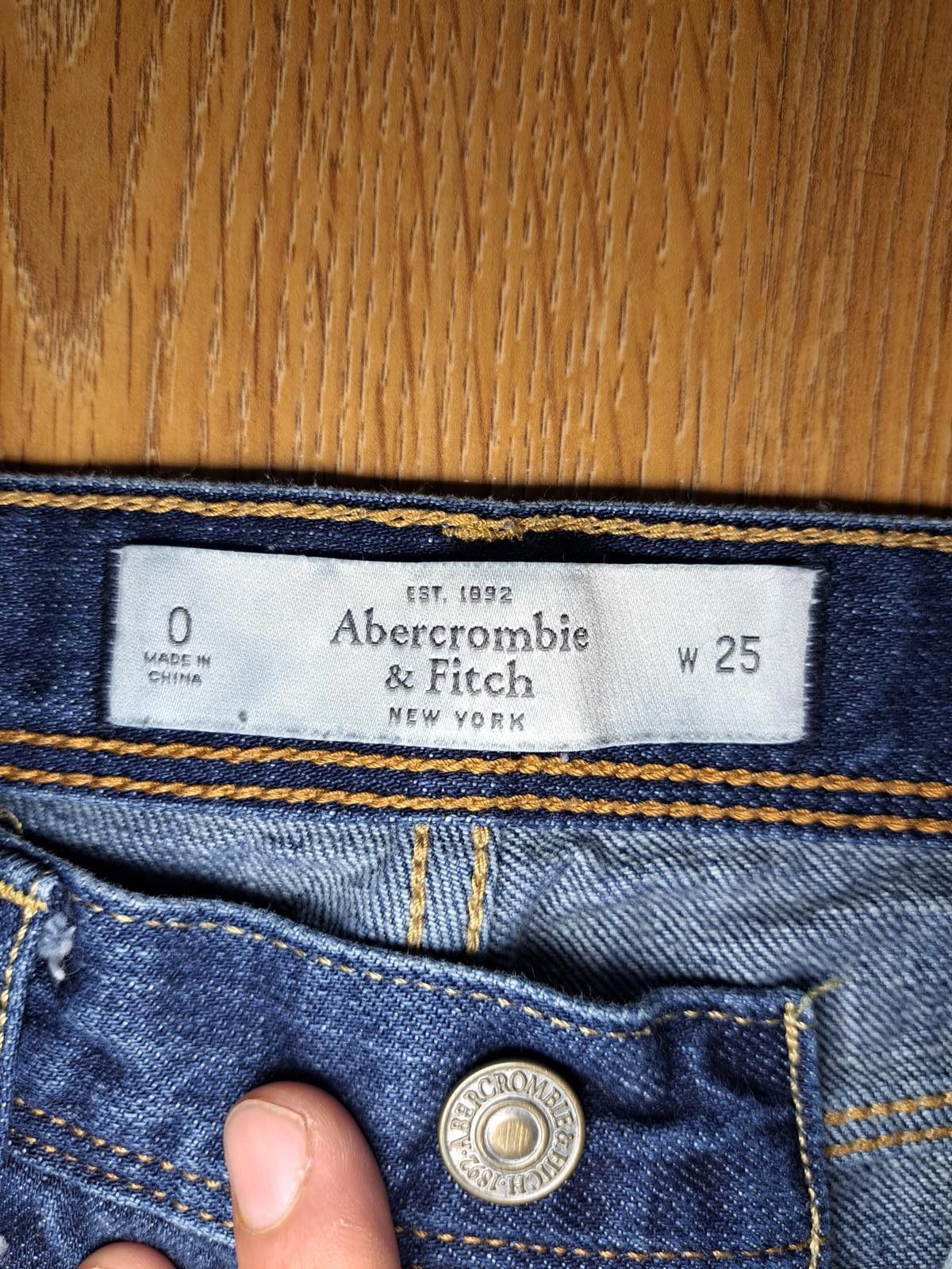 Abercrombie & Fitch Abercrombie & Fitch Jeans Womens Size 0 W25 Blue 100% Cotton Size 25" / US 0 / IT 36 - 2 Thumbnail