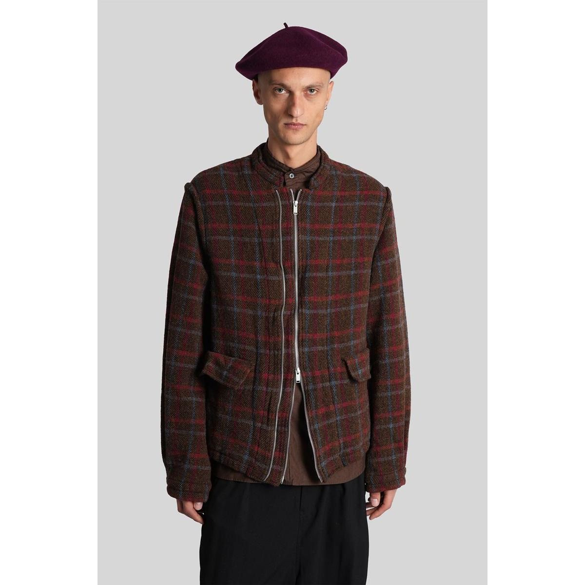 Undercover UNDERCOVER Brown Wool Check Jacket Size US XXL / EU 58 / 5 - 1 Thumbnail