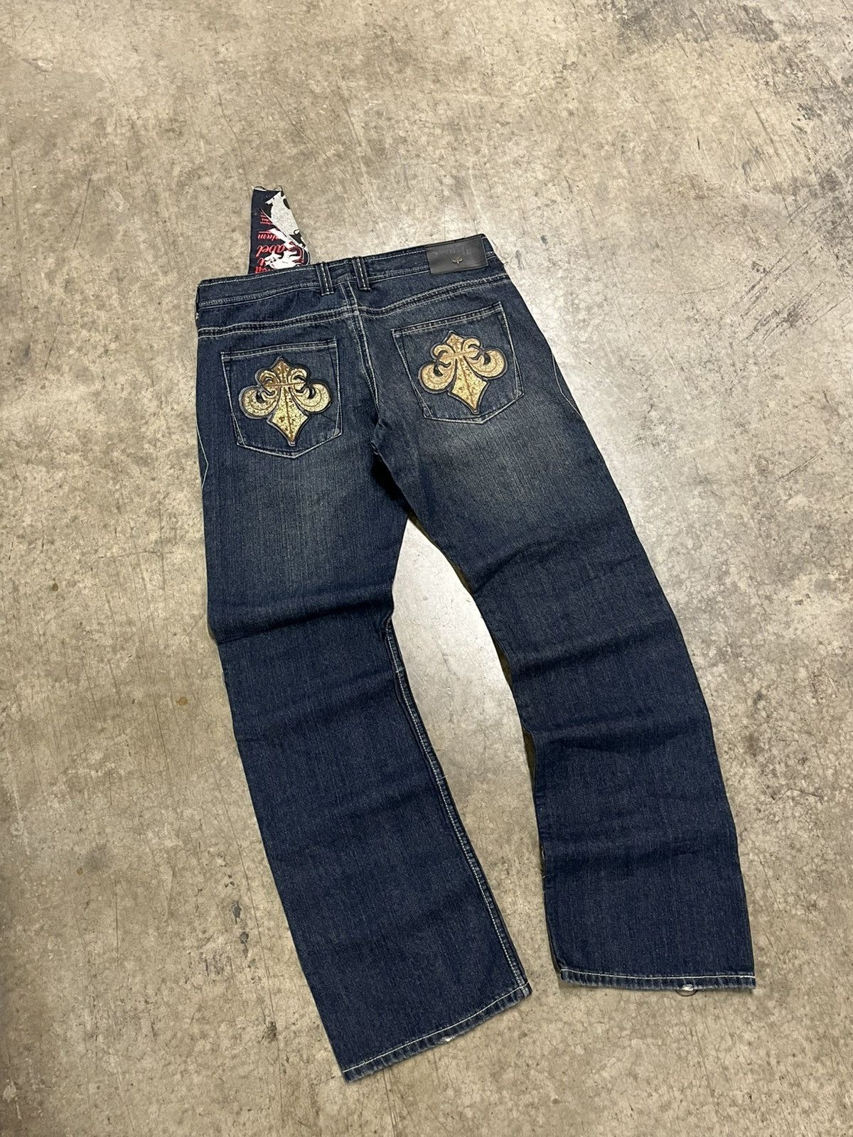Affliction × Vintage Affliction denim y2k baggy fit skater grunge opium hype NWT Size US 36 / EU 52 - 6 Thumbnail