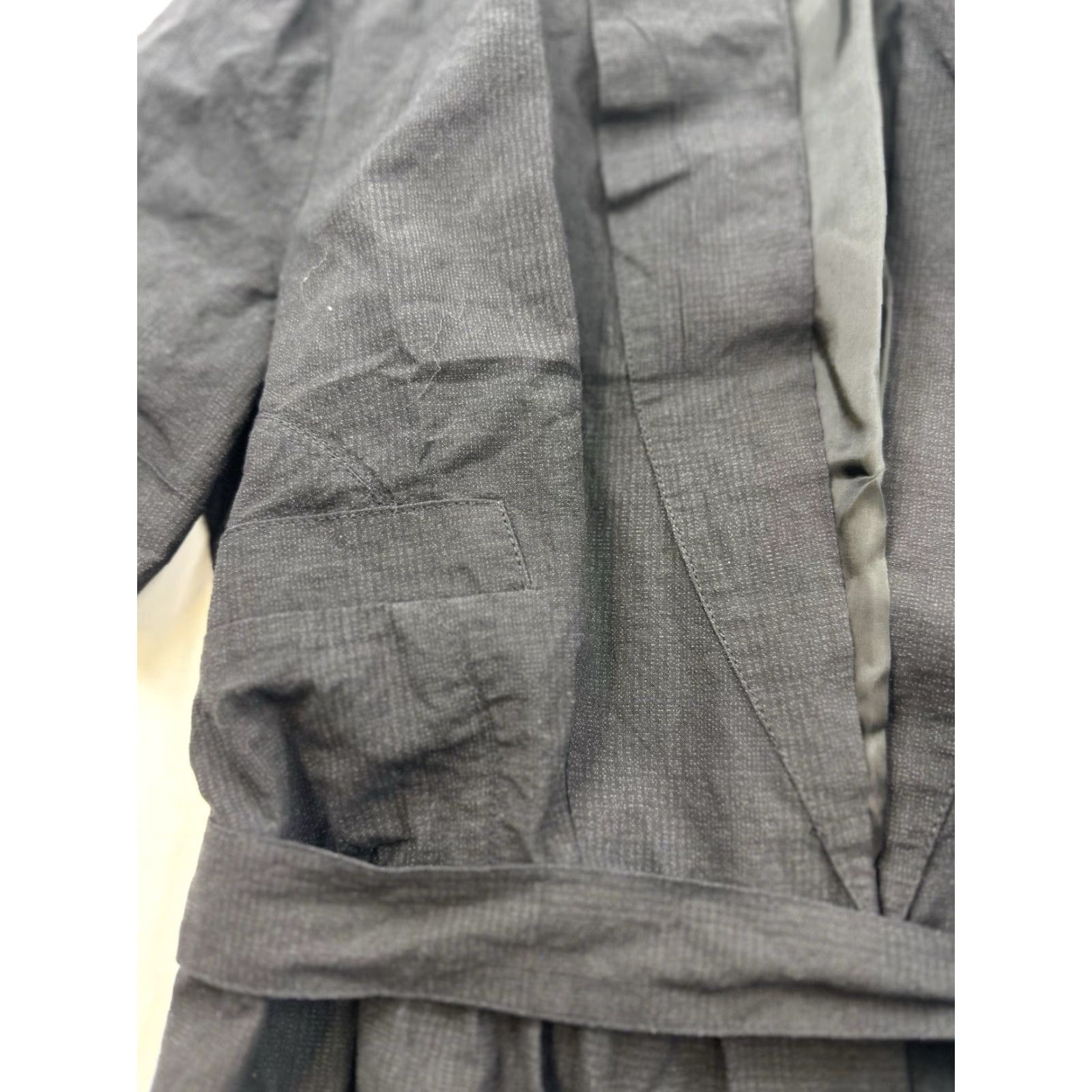 Vintage Sinha Stanic Jacket Women’s Black Metallic Short Sleeve Size 8 Italy Size 30" / US 8 / IT 44 - 4 Thumbnail