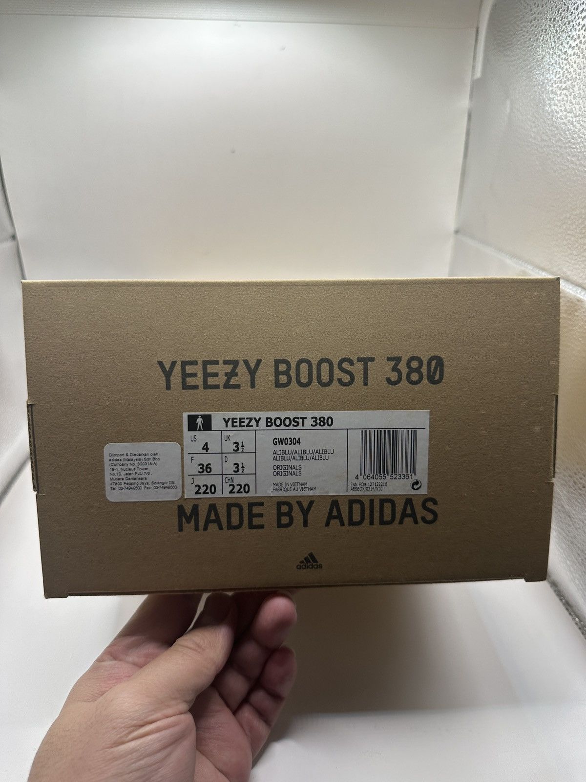 Adidas Adidas Yeezy Boost 380 Alien Blue Size US 4 / IT 34 - 15 Thumbnail