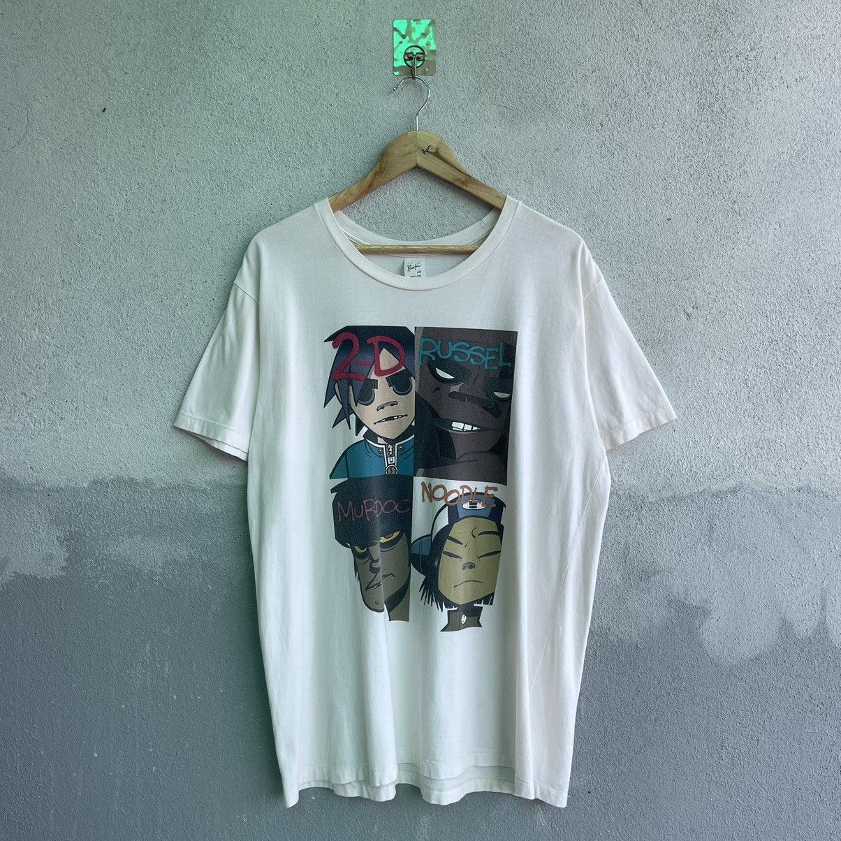 Band Tees × Designer × Vintage Vintage Y2K Gorillaz Band Tee Shirt Size US L / EU 52-54 / 3 - 1 Thumbnail