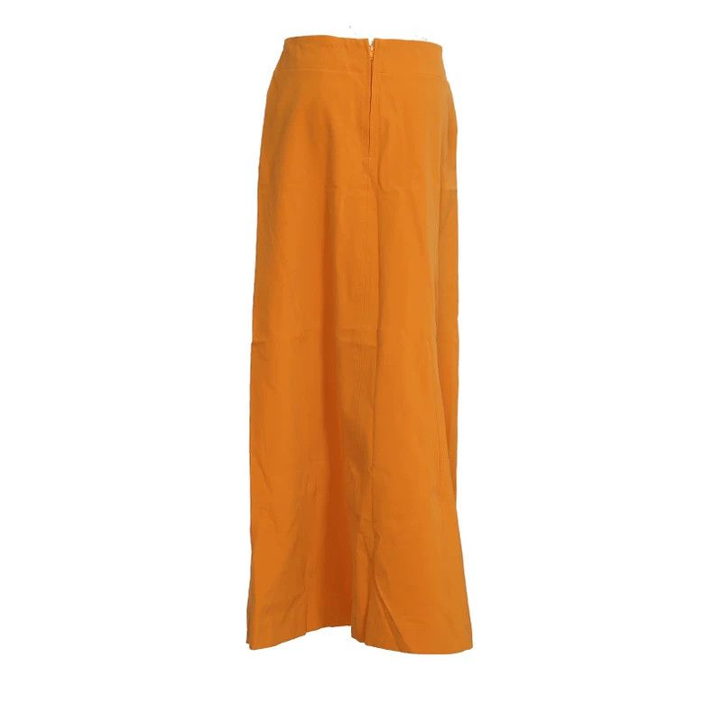 Issey Miyake Issey Miyake An orange skirt Size 31" - 2 Thumbnail