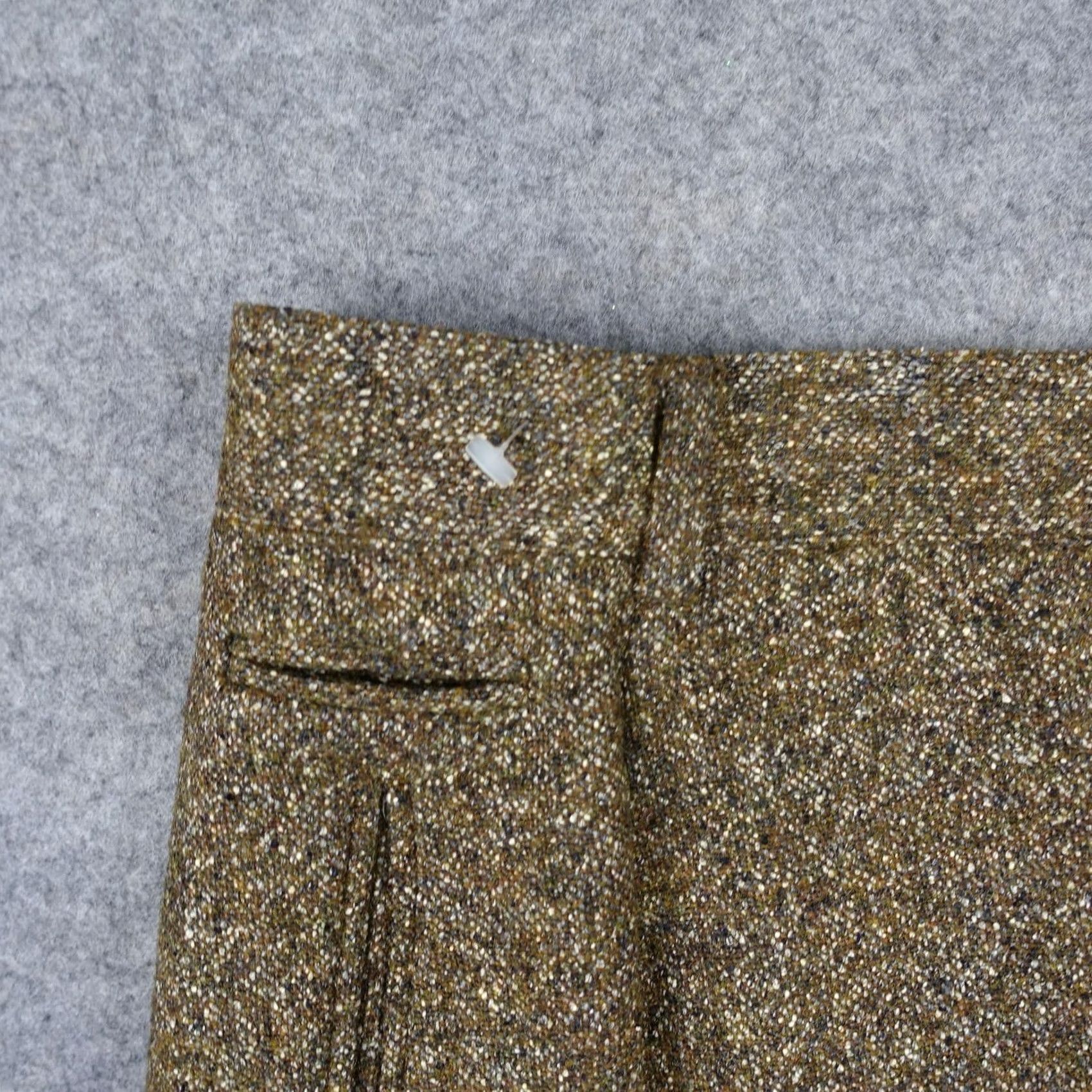 Banana Republic VINTAGE Banana Republic Womens 12 Brown Wool Silk Tweed Lined Pencil Skirt Size 34" / US 12 / IT 48 - 2 Thumbnail