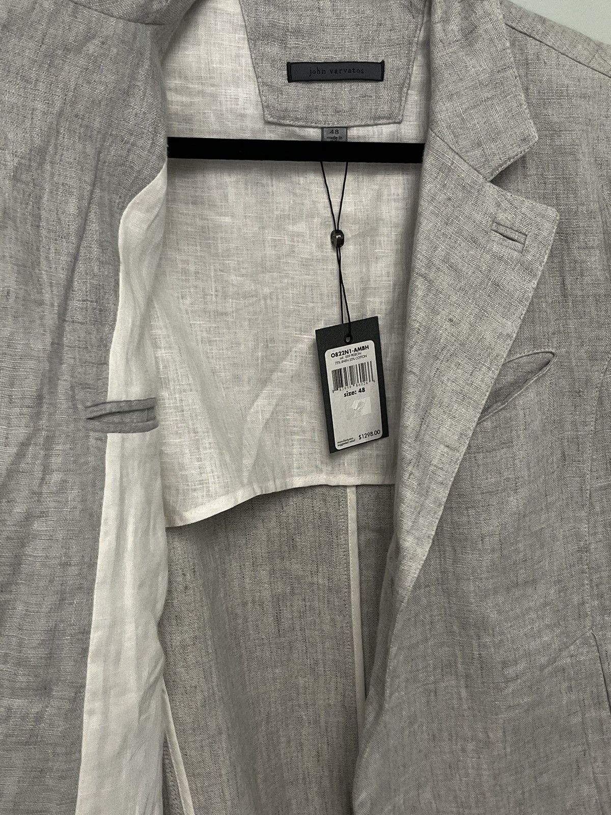 John Varvatos Linen Cutaway Coat. 48 Size US M / EU 48-50 / 2 - 13 Thumbnail