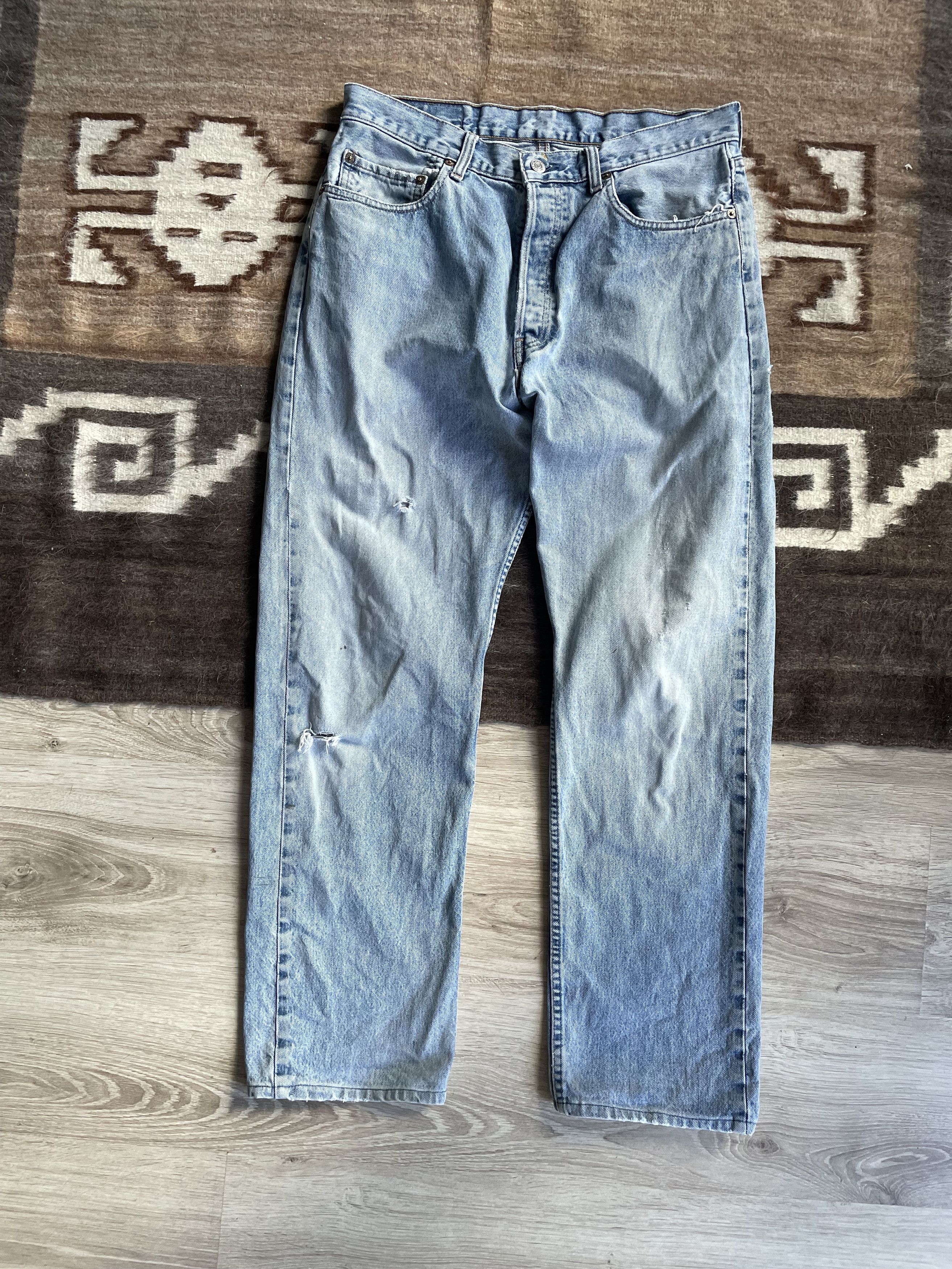 Jean Levis 517 Vintage 90s Denim Jeans 6872AC Size US 34 / EU 50 - 2 Thumbnail