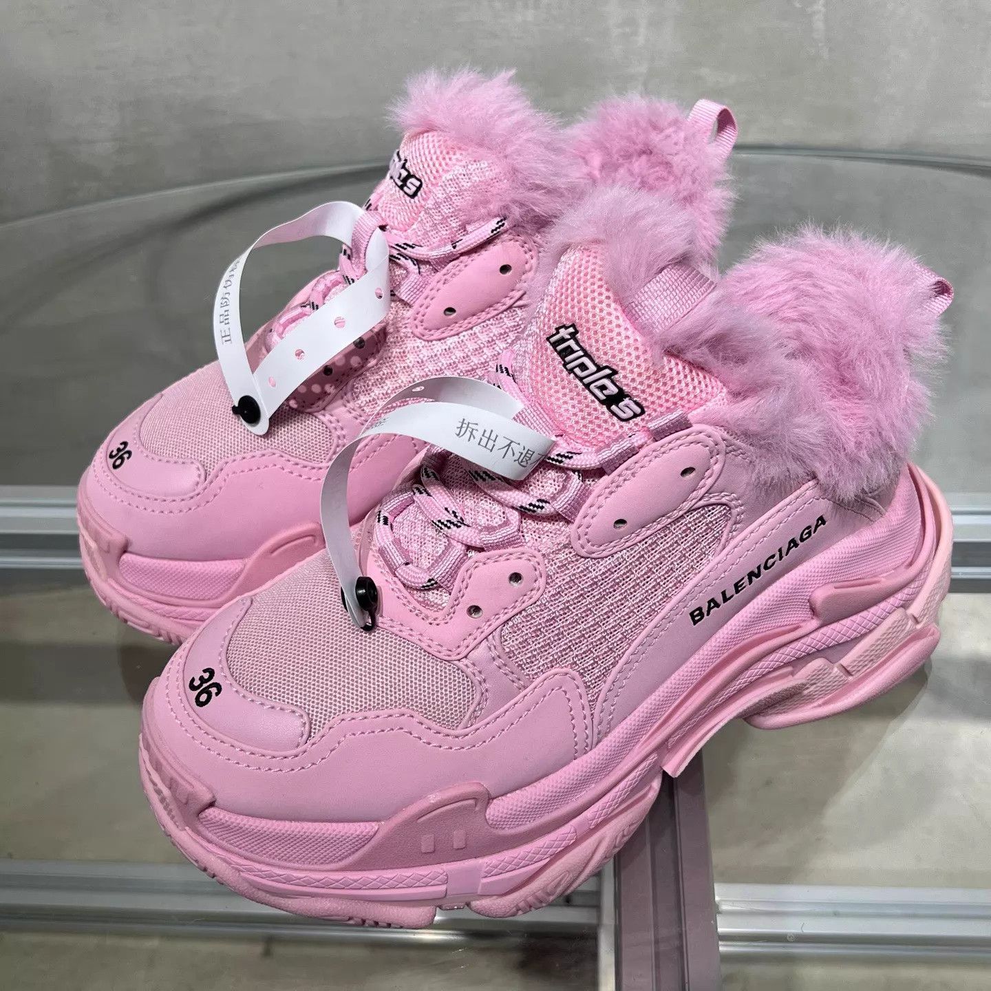 Balenciaga Balenciaga BLCG Triples Pink 36 Size US 5.5 / IT 35.5 - 2 Thumbnail