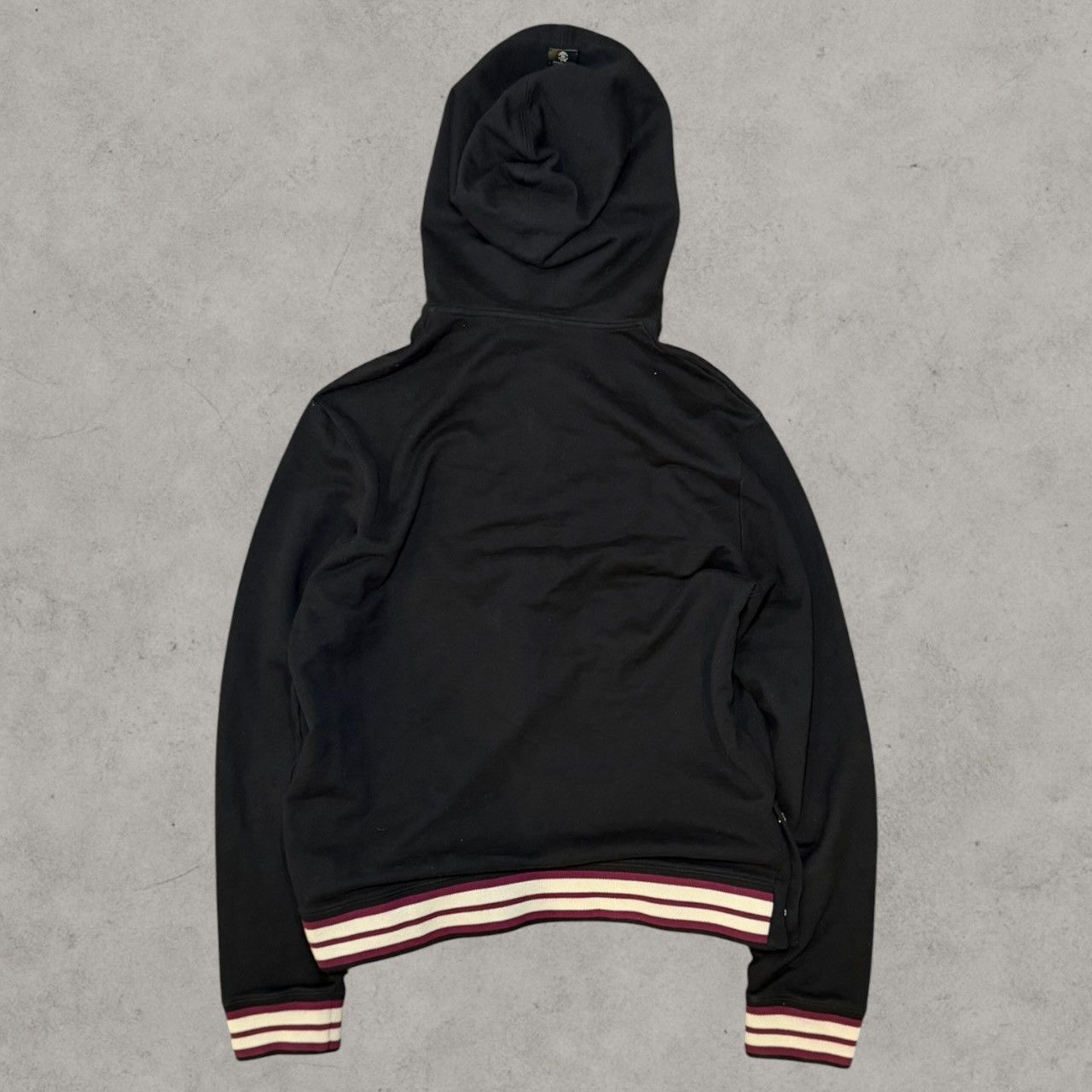 Roberto Cavalli Roberto Cavalli “Cobra On My Left” Black Striped Hoodie Sz S Size US S / EU 44-46 / 1 - 2 Thumbnail