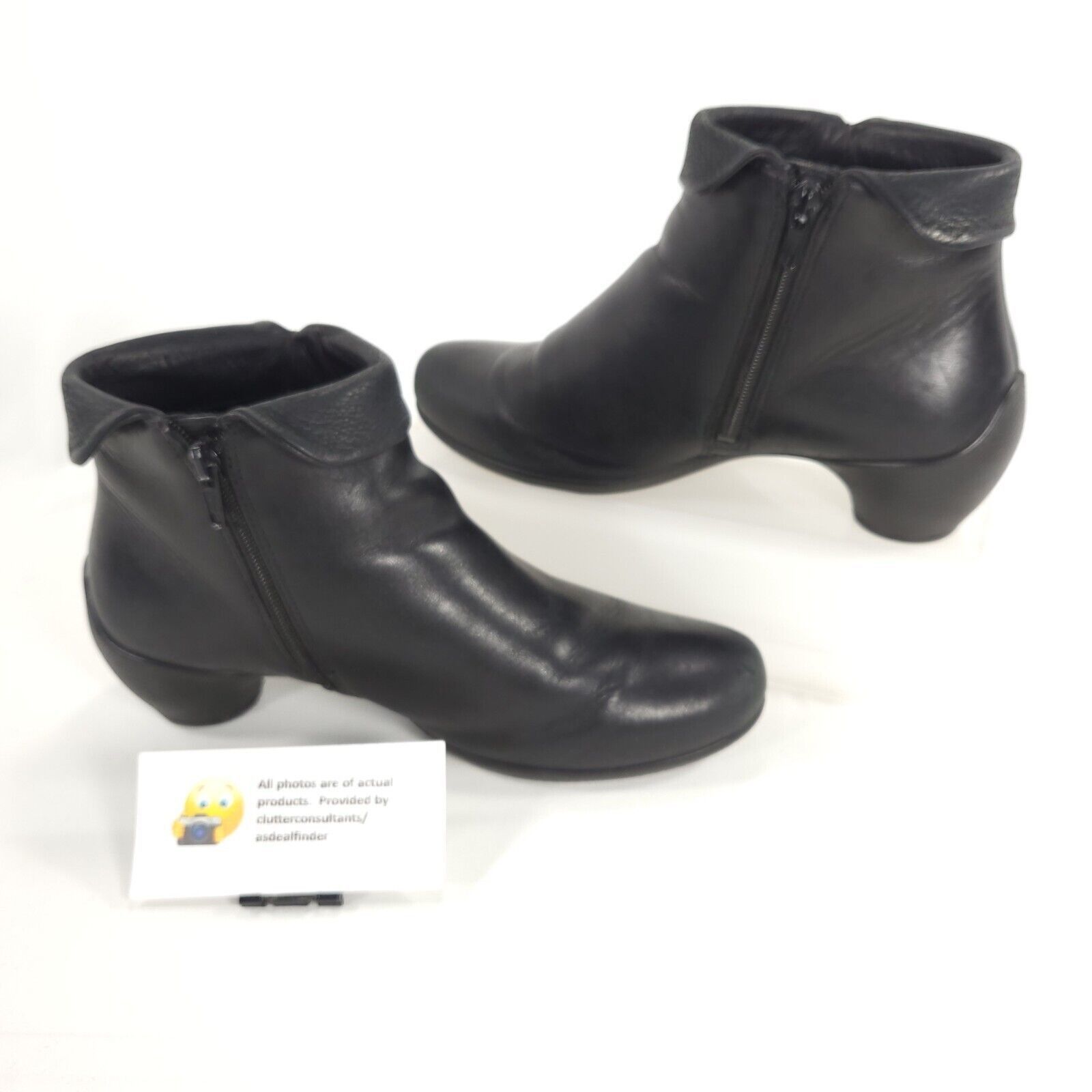 Ecco Ecco side Zip Ankle Boot Womens Size 6.5 P245693334851 Black Size US 6.5 / IT 36.5 - 4 Thumbnail