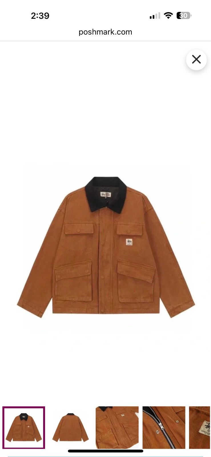Stussy Stussy Washed Canvas Shop Jacket Size US M / EU 48-50 / 2 - 1 Thumbnail