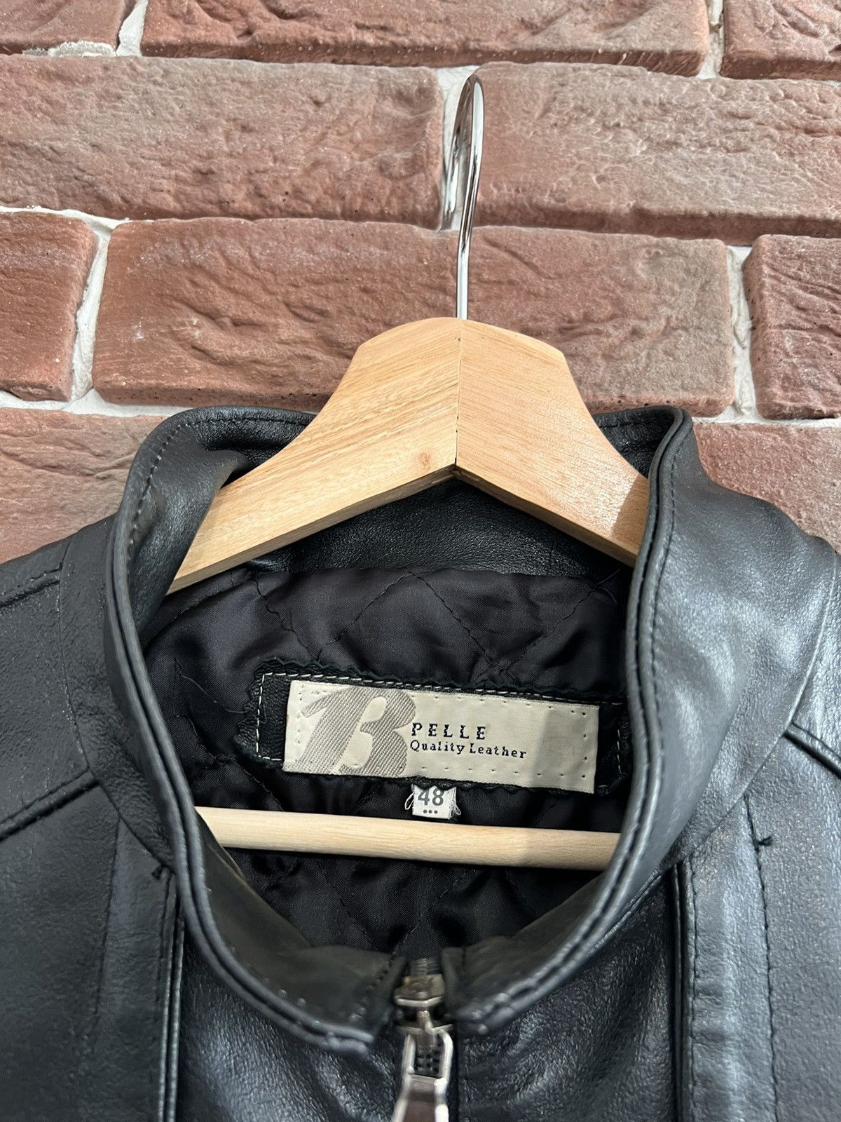 Leather Vintage Genuine Real Leather Jacket High Quality Rock Punk Size US M / EU 48-50 / 2 - 5 Thumbnail